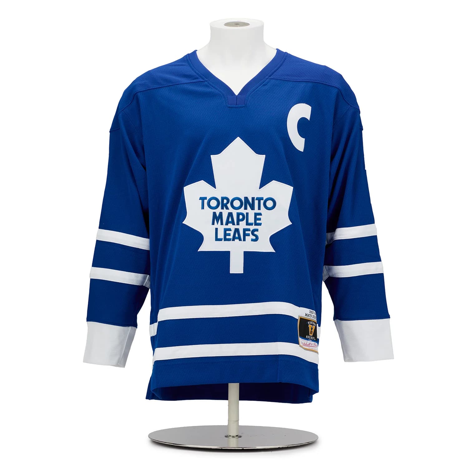 Mats Sundin Signed & Inscribed Toronto Maple Leafs Mitchell & Ness Jersey Mats Sundin Jersey mats-sundin-inscribed-toronto-maple-leafs, Toronto Maple Leafs, view 2, supplier stock photo