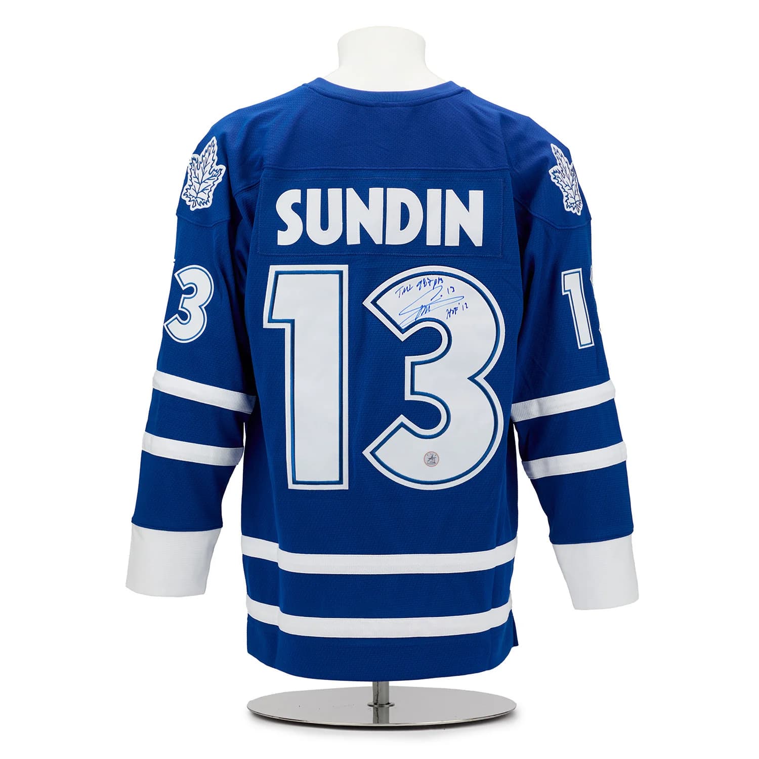 Mats Sundin Signed & Inscribed Toronto Maple Leafs Mitchell & Ness Jersey Mats Sundin Jersey mats-sundin-inscribed-toronto-maple-leafs, Toronto Maple Leafs, supplier stock photo