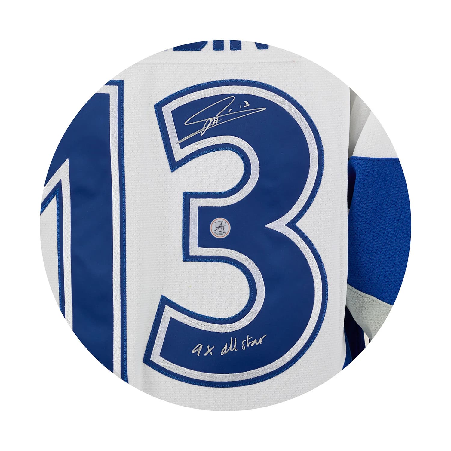 Mats Sundin Signed & Inscribed NHL All-Star Mitchell & Ness Throwback Jersey Mats Sundin Jersey mats-sundin-inscribed-nhl-all-star, view 3, supplier stock photo