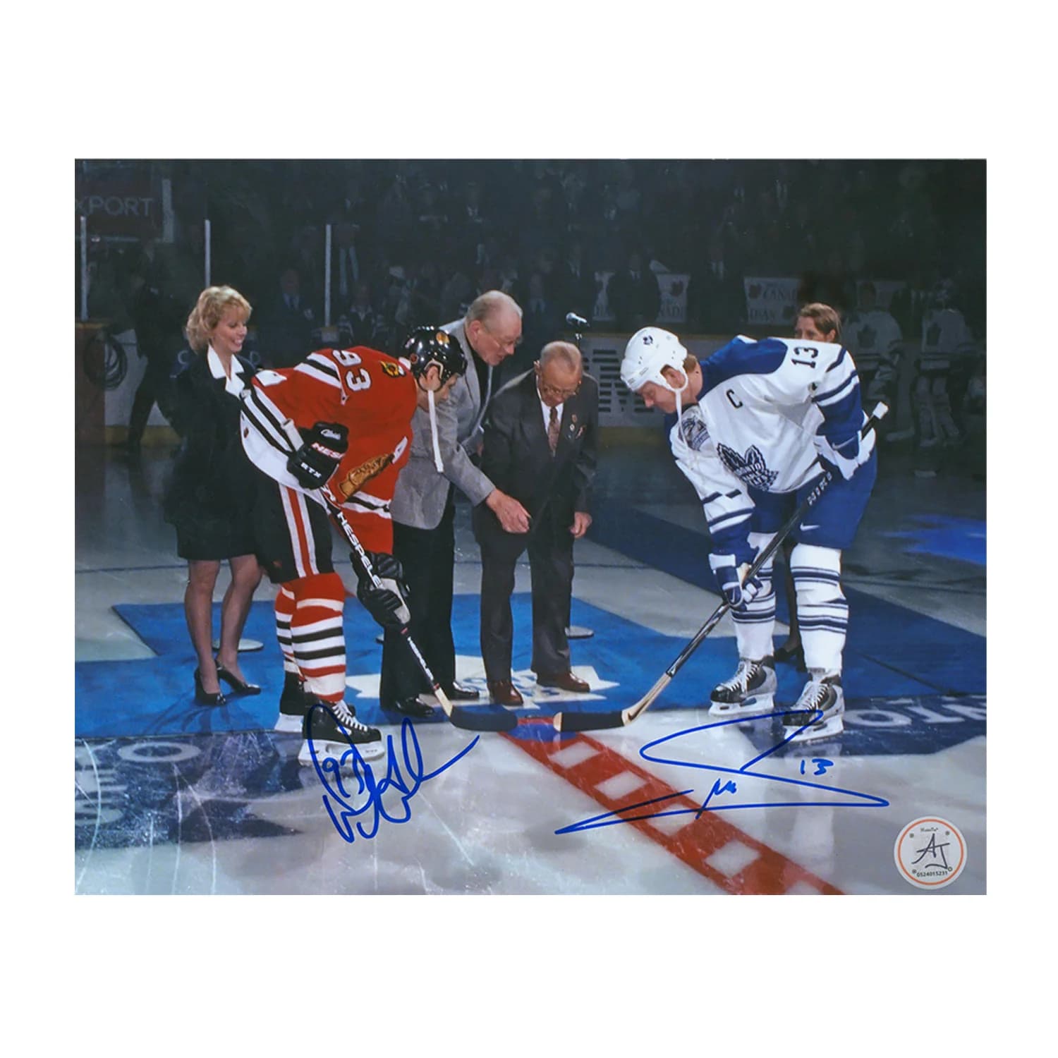 Mats Sundin vs. Doug Gilmour Dual Signed Toronto Maple Leafs Captain 8x10 Photo Mats Sundin Photo 8x10-vs-doug-gilmour-dual-captain, Toronto Maple Leafs, supplier stock photo