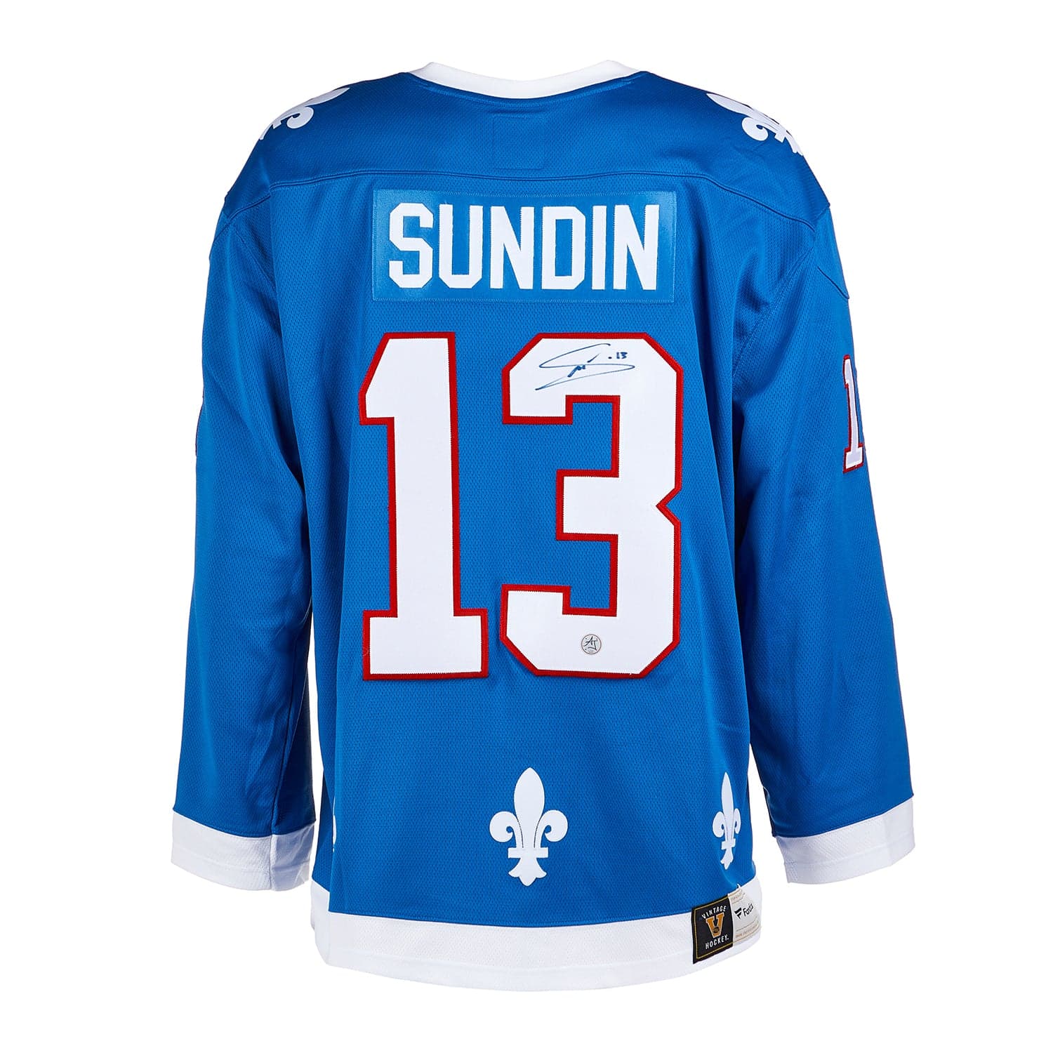 Mats Sundin Autographed Quebec Nordiques Fanatics Breakaway Jersey Mats Sundin Jersey quebec-nordiques-breakaway, supplier stock photo