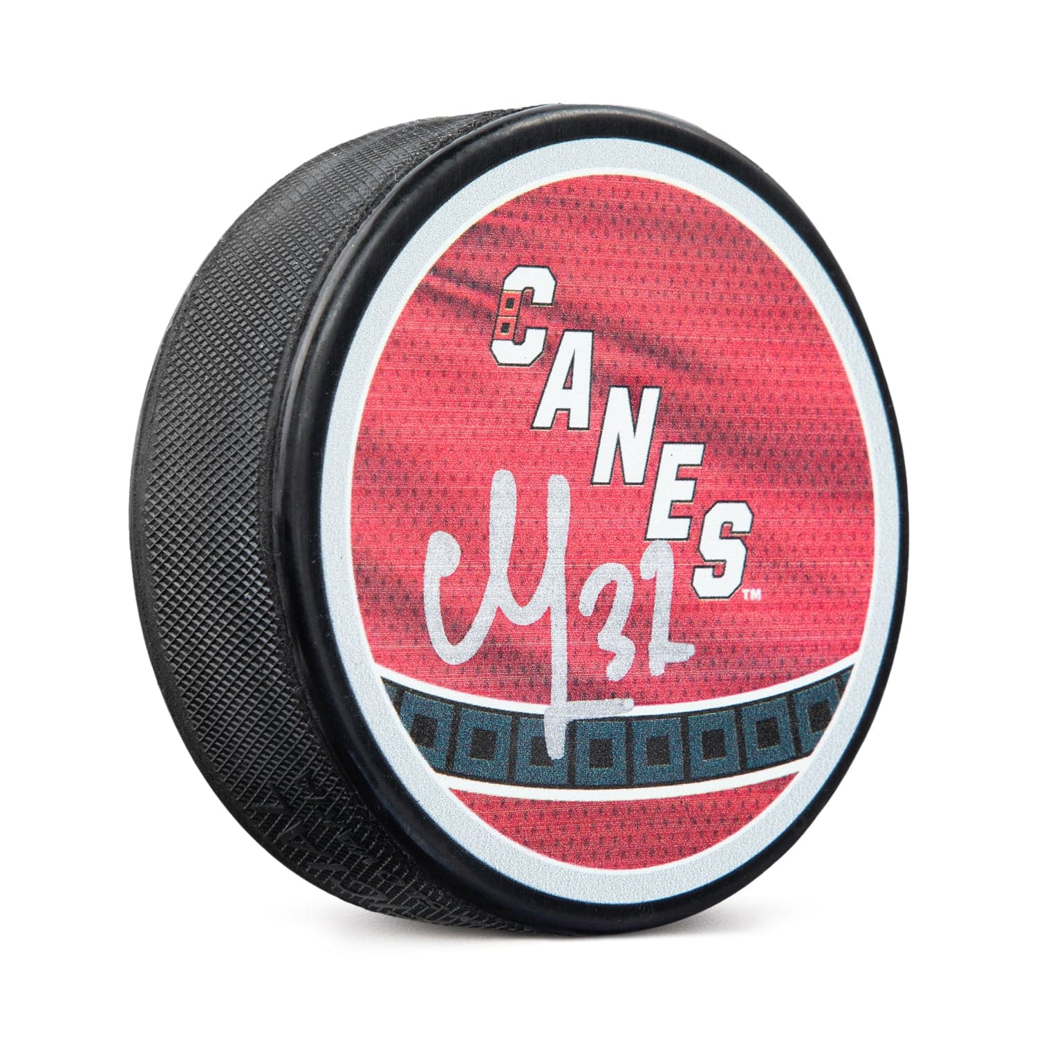 Andrei Svechnikov Signed Carolina Hurricanes Reverse Retro Dual Logo Puck Andrei Svechnikov Puck reverse-retro-dual-logo, Carolina Hurricanes, supplier stock photo