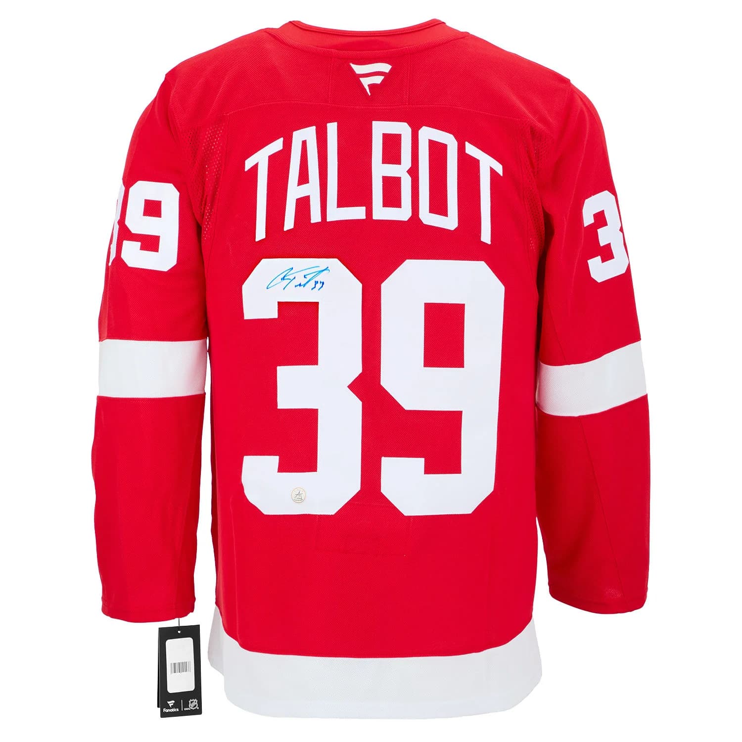 Cam Talbot Autographed Detroit Red Wings Fanatics Premium Jersey Cam Talbot Jersey premium, Detroit Red Wings, supplier stock photo