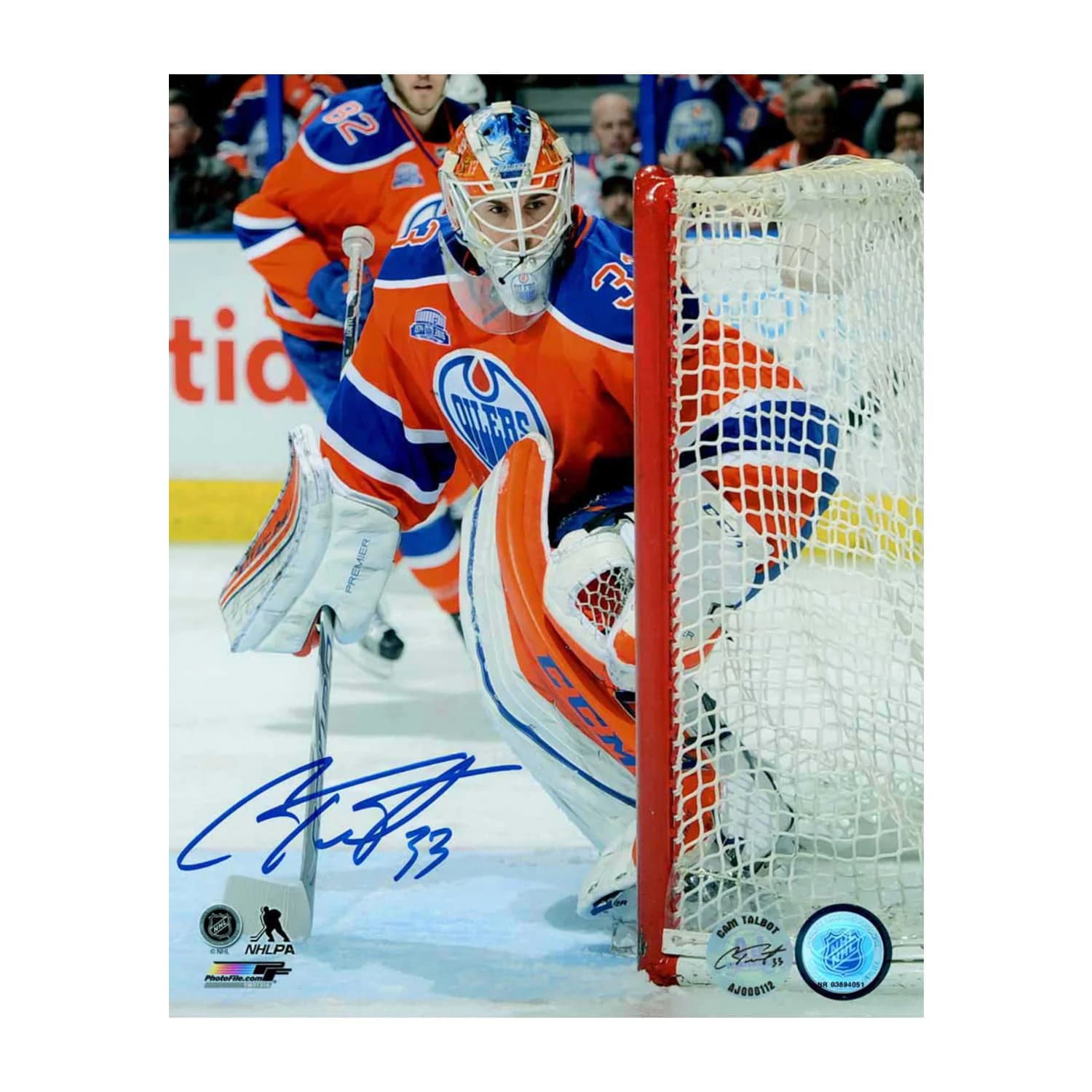 Cam Talbot Signed Edmonton Oilers Netminder 8x10 Photo Cam Talbot Photo 8x10-netminder, Edmonton Oilers, supplier stock photo