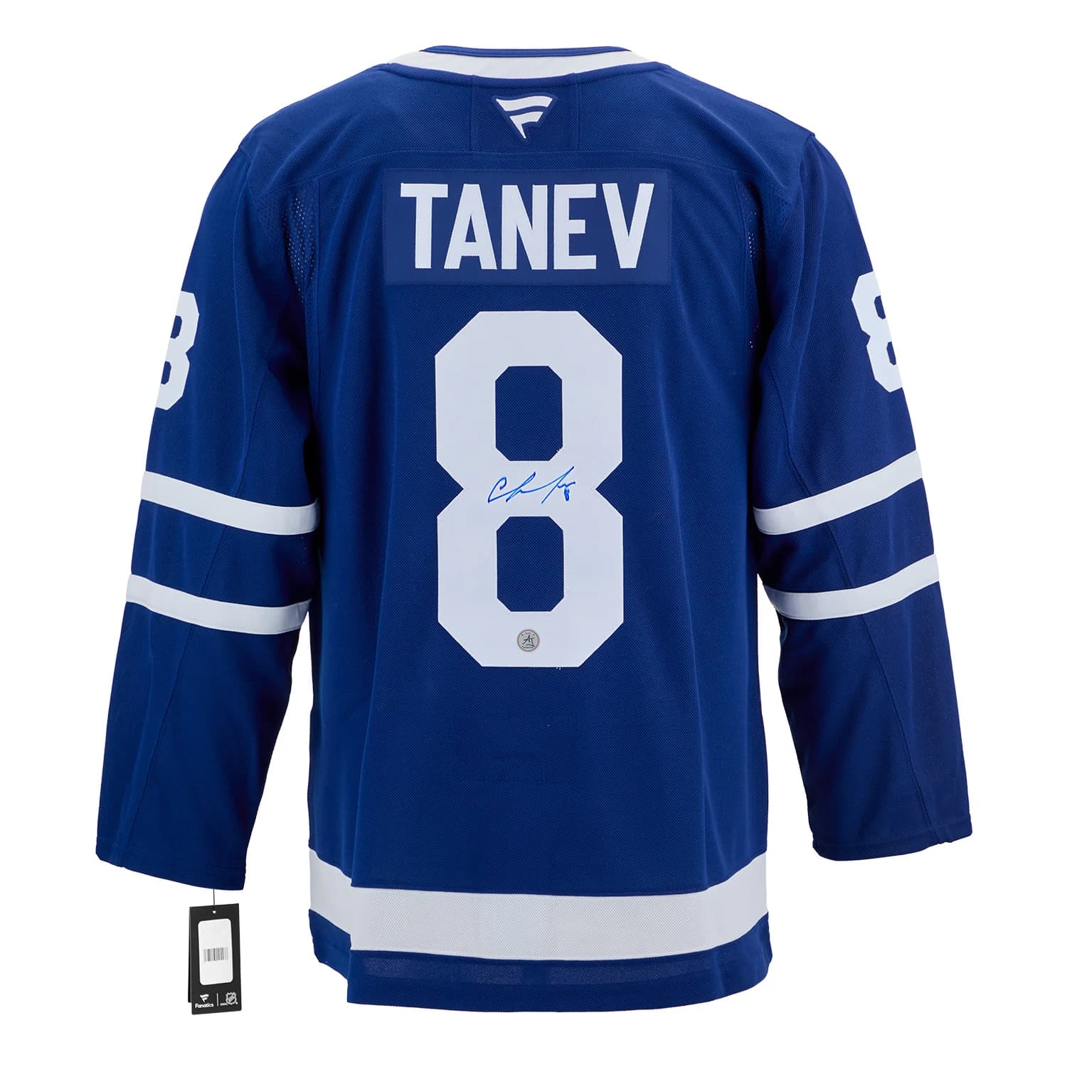 Chris Tanev Autographed Toronto Maple Leafs Fanatics Premium Jersey Chris Tanev Jersey premium, Toronto Maple Leafs, supplier stock photo