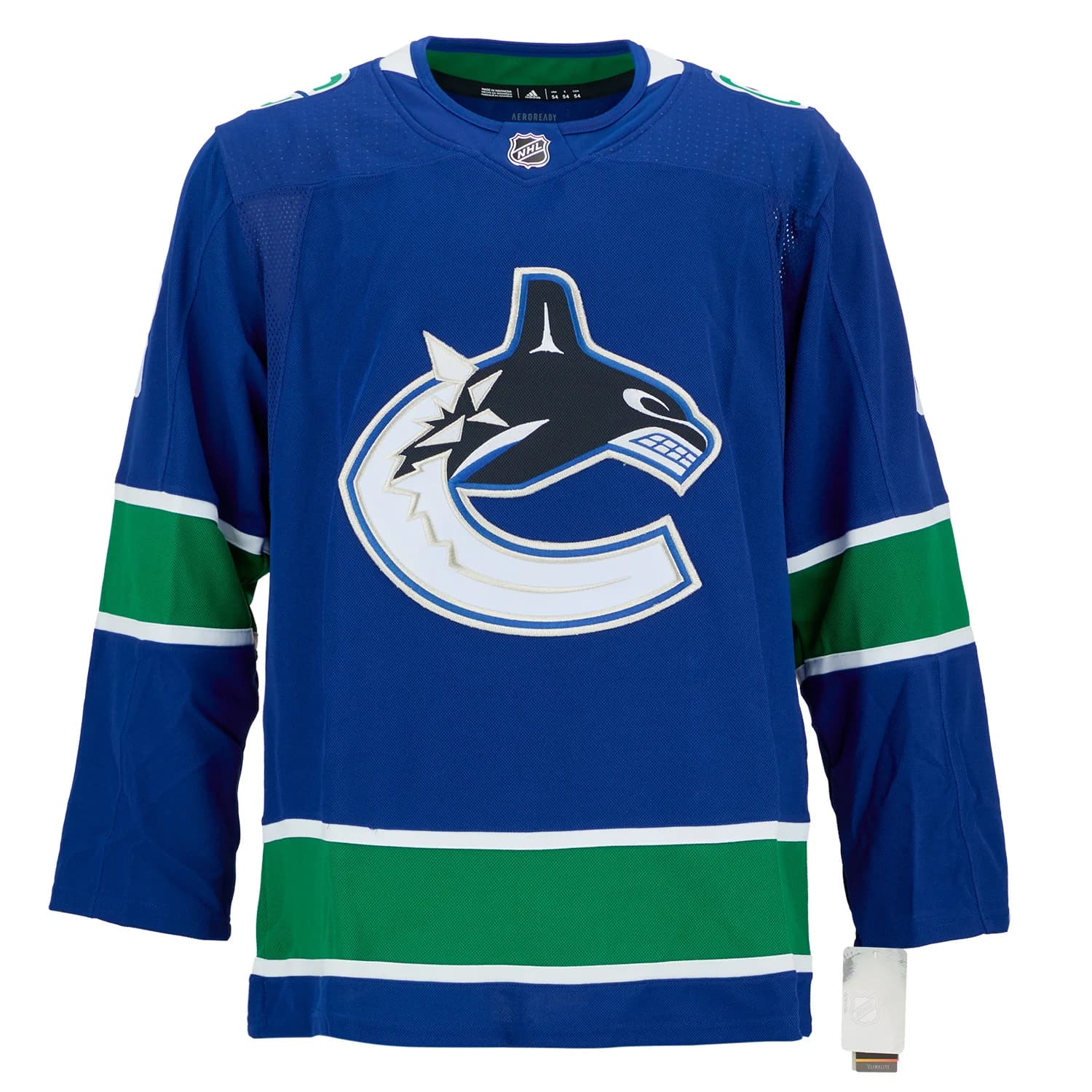 Chris Tanev Autographed Vancouver Canucks Blue adidas Jersey Chris Tanev Jersey blue-adidas, Vancouver Canucks, view 2, supplier stock photo