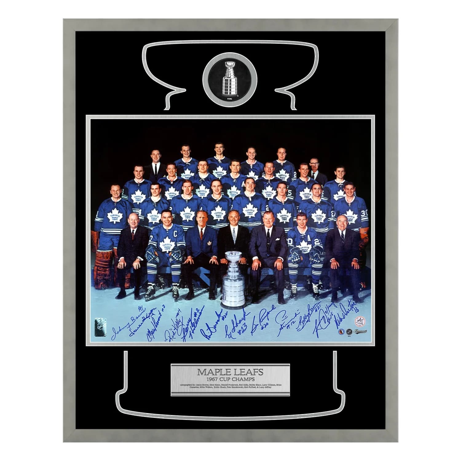 Toronto Maple Leafs 12 Player Team Signed 1967 Cup Champions 24x30 Frame Other 24x30-12-player-team-1967-cup-champions, Toronto Maple Leafs, supplier stock photo