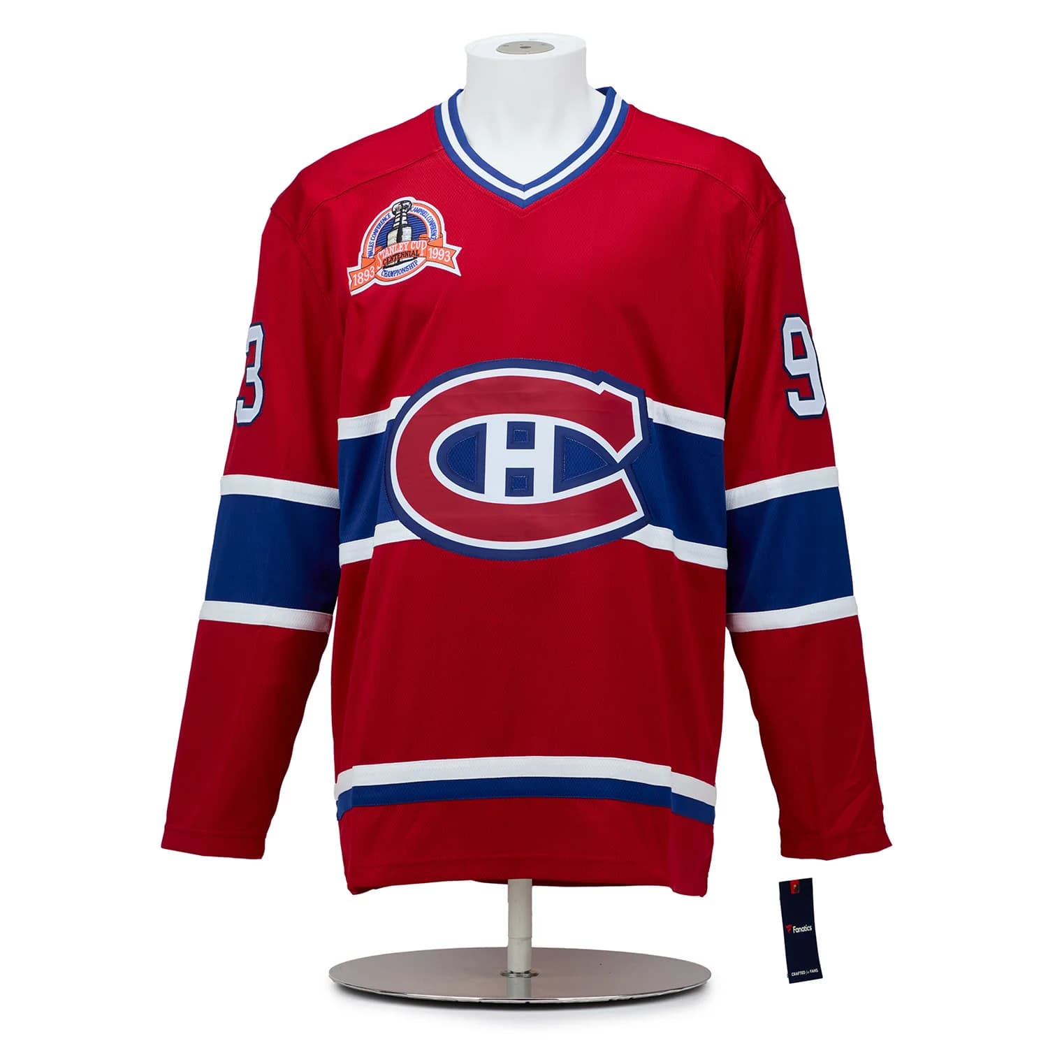 Montreal Canadiens 23 Player Team Signed 1993 Stanley Cup Jersey #34/93 Jersey 23-player-team-1993-stanley-cup, Montreal Canadiens, view 2, supplier stock photo