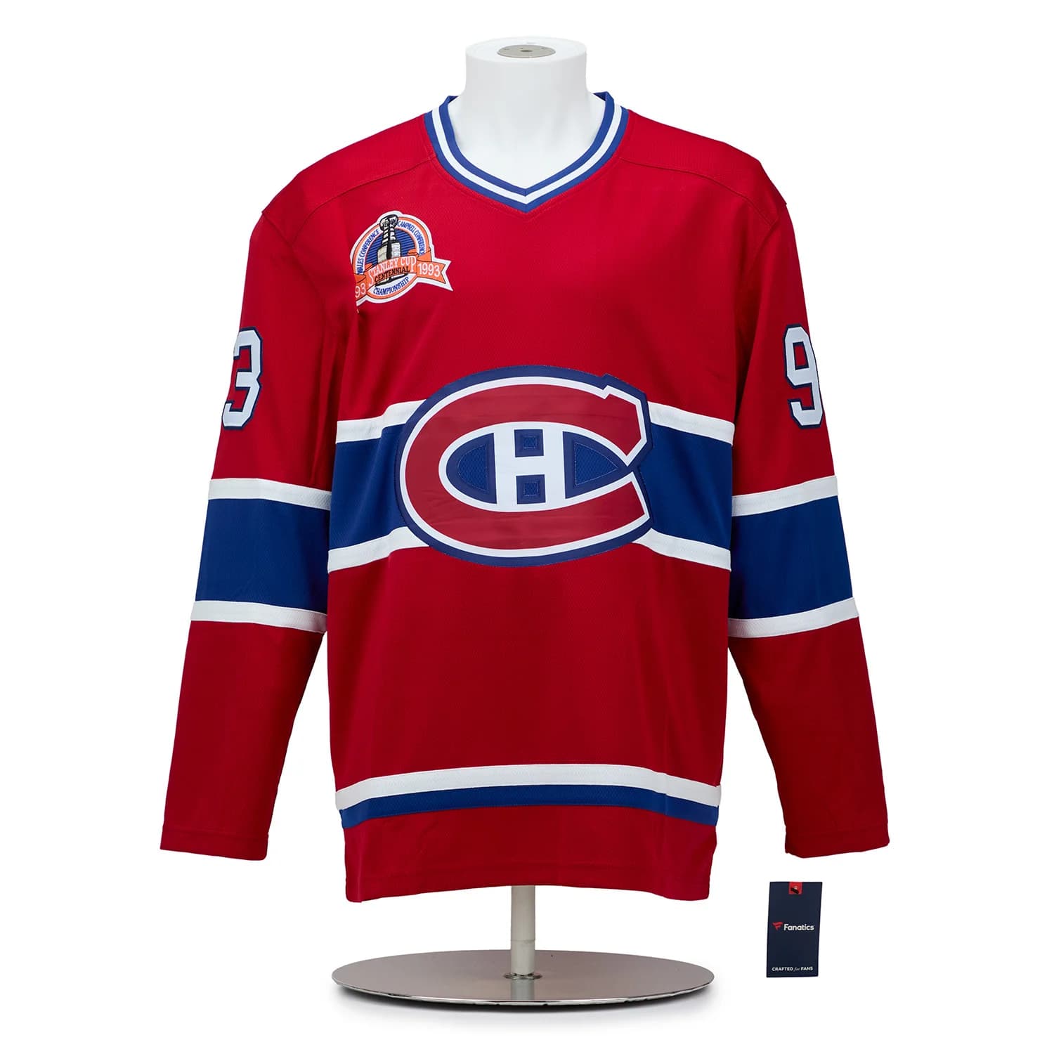Montreal Canadiens 23 Player Team Signed 1993 Stanley Cup Jersey #64/93 Jersey 23-player-team-1993-stanley-cup, Montreal Canadiens, view 2, supplier stock photo