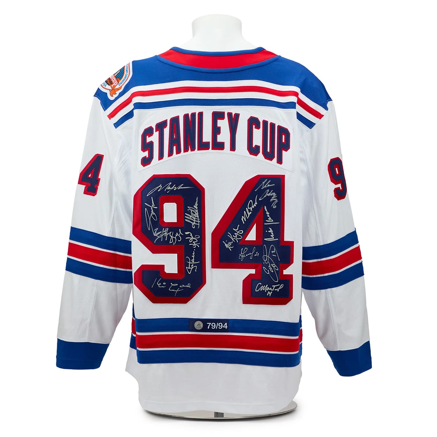 New York Rangers 15 Player Team Signed 1994 Stanley Cup Breakaway Jersey #79/94 Jersey york-rangers-15-player-team-1994, New York Rangers, supplier stock photo