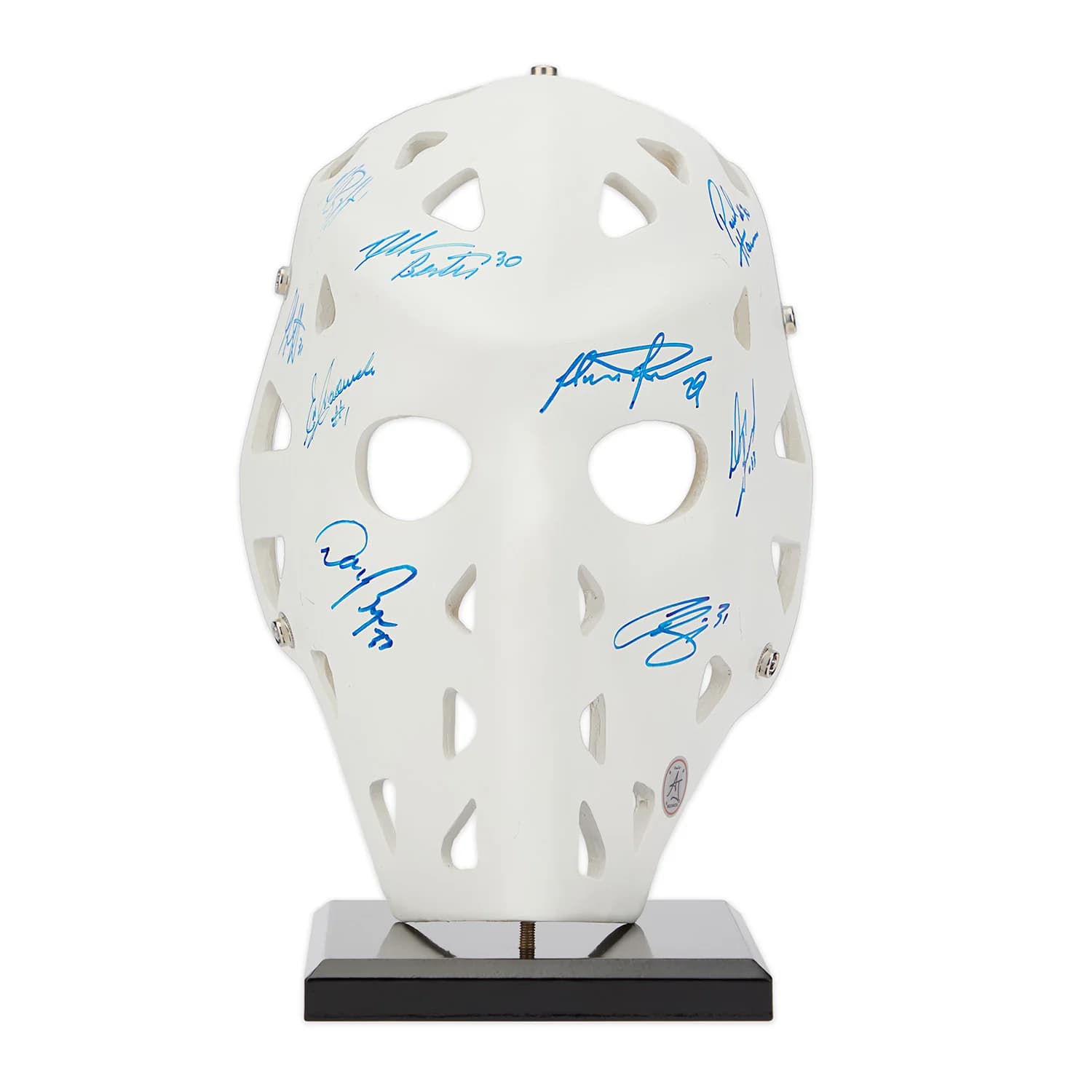 Toronto Maple Leafs 9 Goalies Signed Throwback Goalie Mask Helmet 9-goalies-throwback-goalie-mask, Toronto Maple Leafs, supplier stock photo
