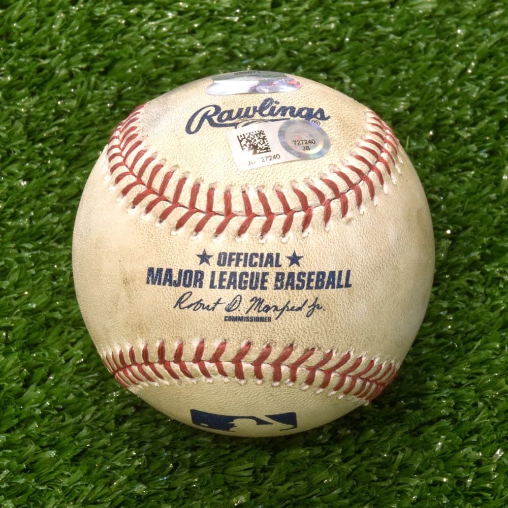 Game Used Official Major League Rawlings Baseball Blue Jays at Yankees 05-01-17 Ball game-used-major-league-rawlings-baseball, New York Yankees, supplier stock photo