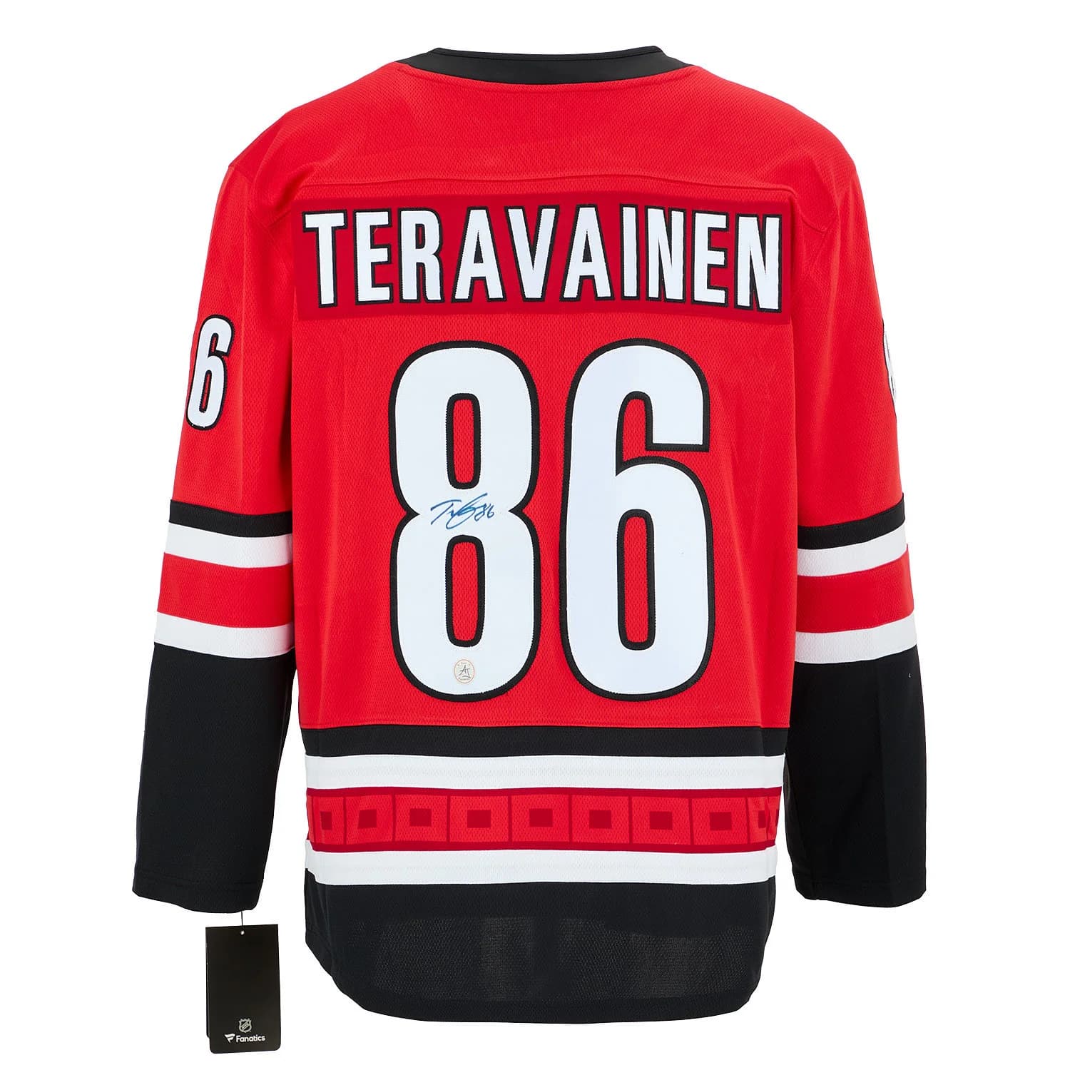 Teuvo Teravainen Signed Carolina Hurricanes Red Fanatics Breakaway Jersey Teuvo Teravainen Jersey red-breakaway, Carolina Hurricanes, supplier stock photo