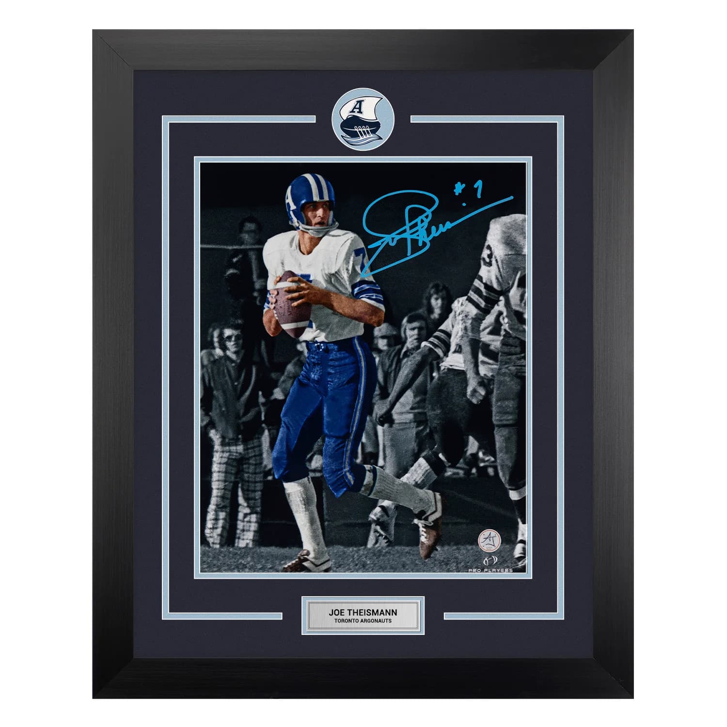 Joe Theismann Signed Toronto Argonauts Football Logo 26x32 Frame Joe Theismann Ball 26x32-toronto-argonauts-football-logo-frame, supplier stock photo
