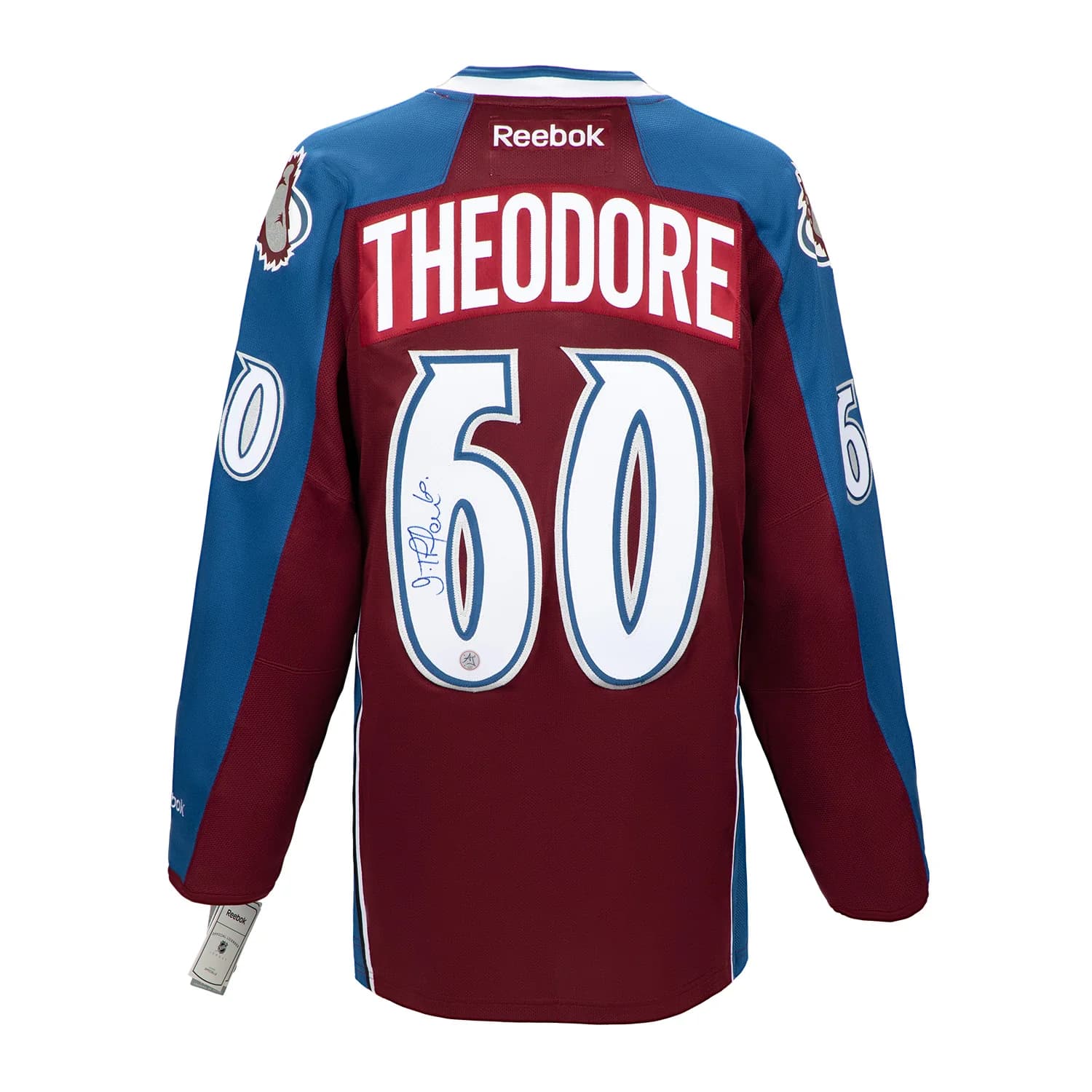 Jose Theodore Autographed Colorado Avalanche Vintage Reebok Jersey Jose Theodore Jersey vintage-reebok, Colorado Avalanche, supplier stock photo