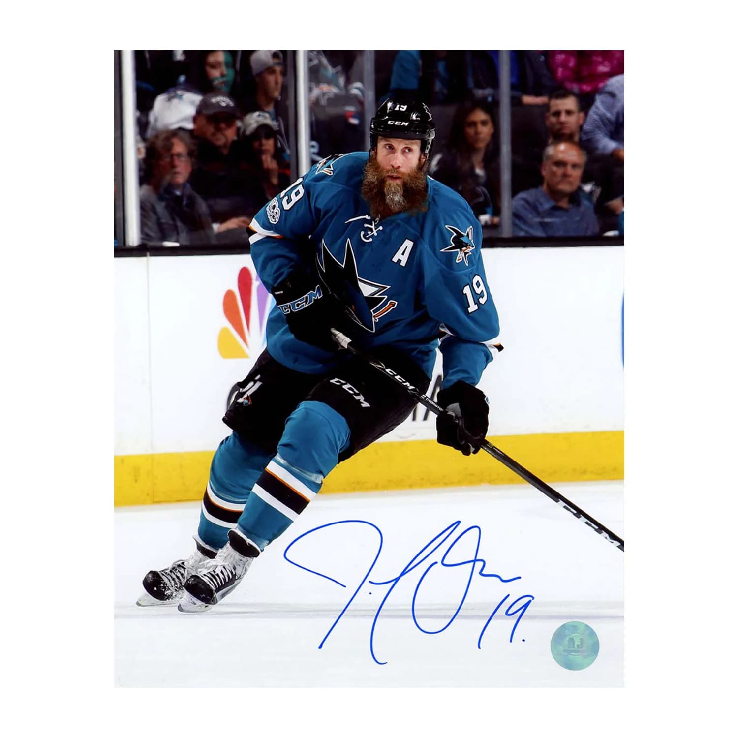 Joe Thornton Signed San Jose Sharks Game Action 8x10 Photo Joe Thornton Photo 8x10-game-action, San Jose Sharks, supplier stock photo