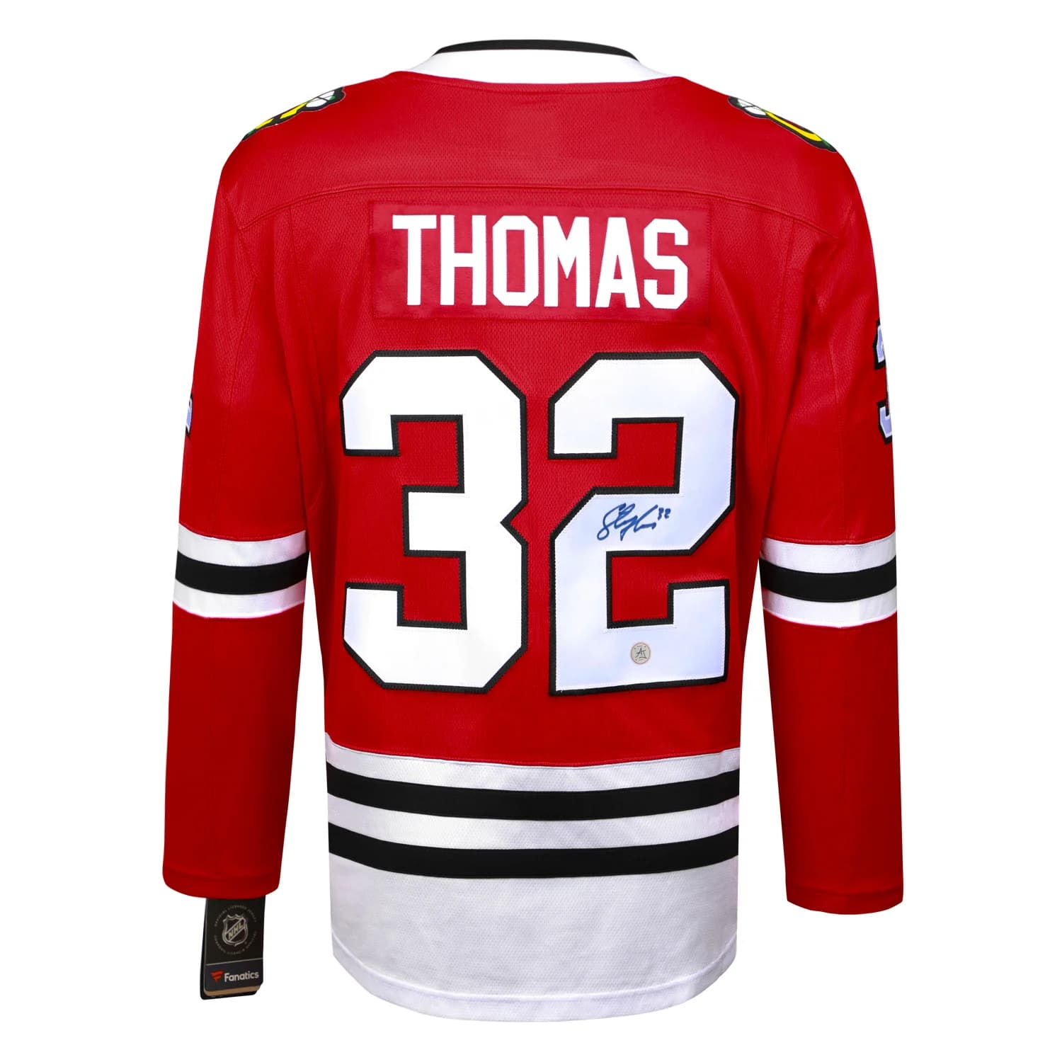 Steve Thomas Autographed Chicago Blackhawks Red Fanatics Breakaway Jersey Steve Thomas Jersey red-breakaway, Chicago Blackhawks, supplier stock photo