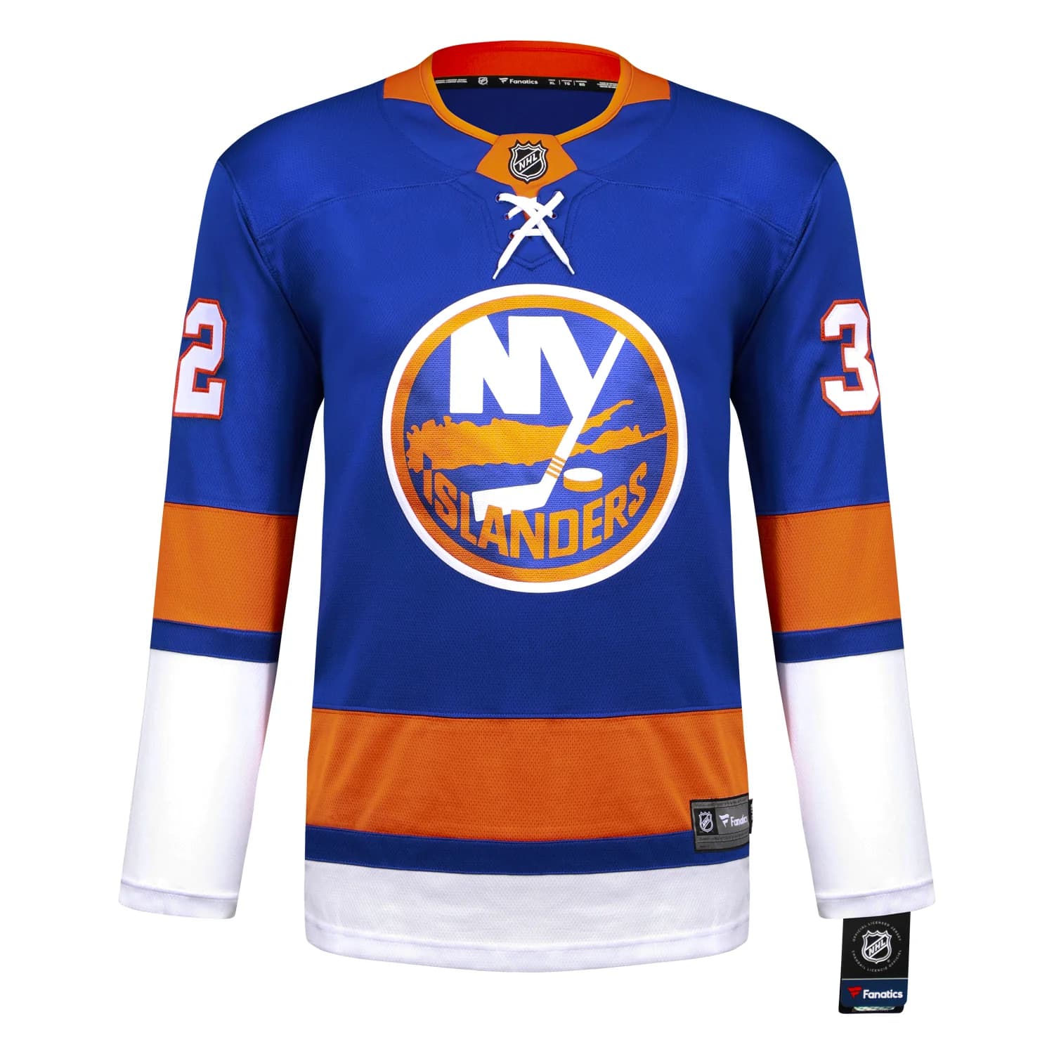 Steve Thomas Autographed New York Islanders Blue Fanatics Breakaway Jersey Steve Thomas Jersey blue-breakaway, New York Islanders, view 2, supplier stock photo