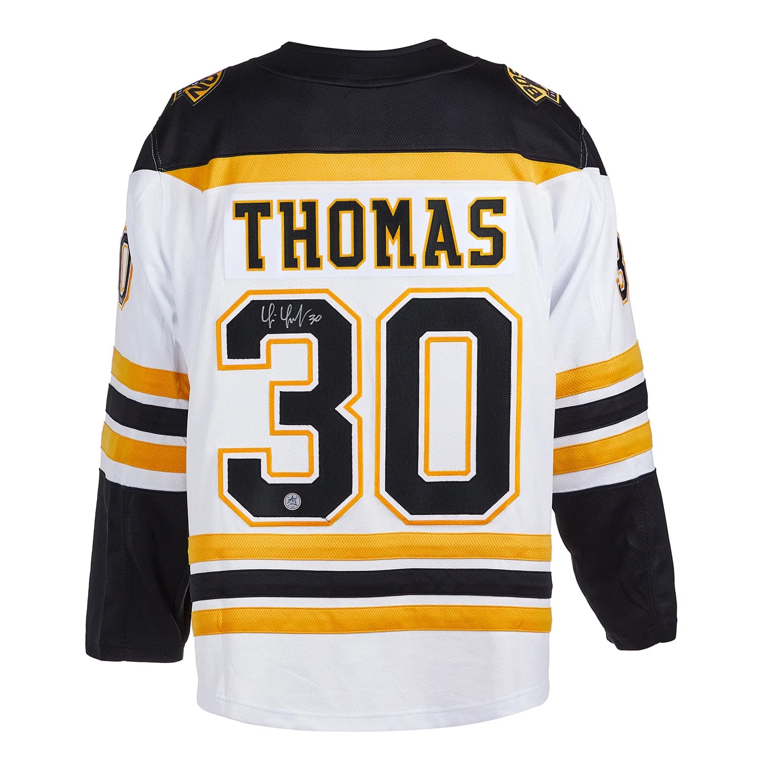 Tim Thomas Signed Boston Bruins White Fanatics Breakaway Jersey Tim Thomas Jersey white-breakaway, Boston Bruins, supplier stock photo