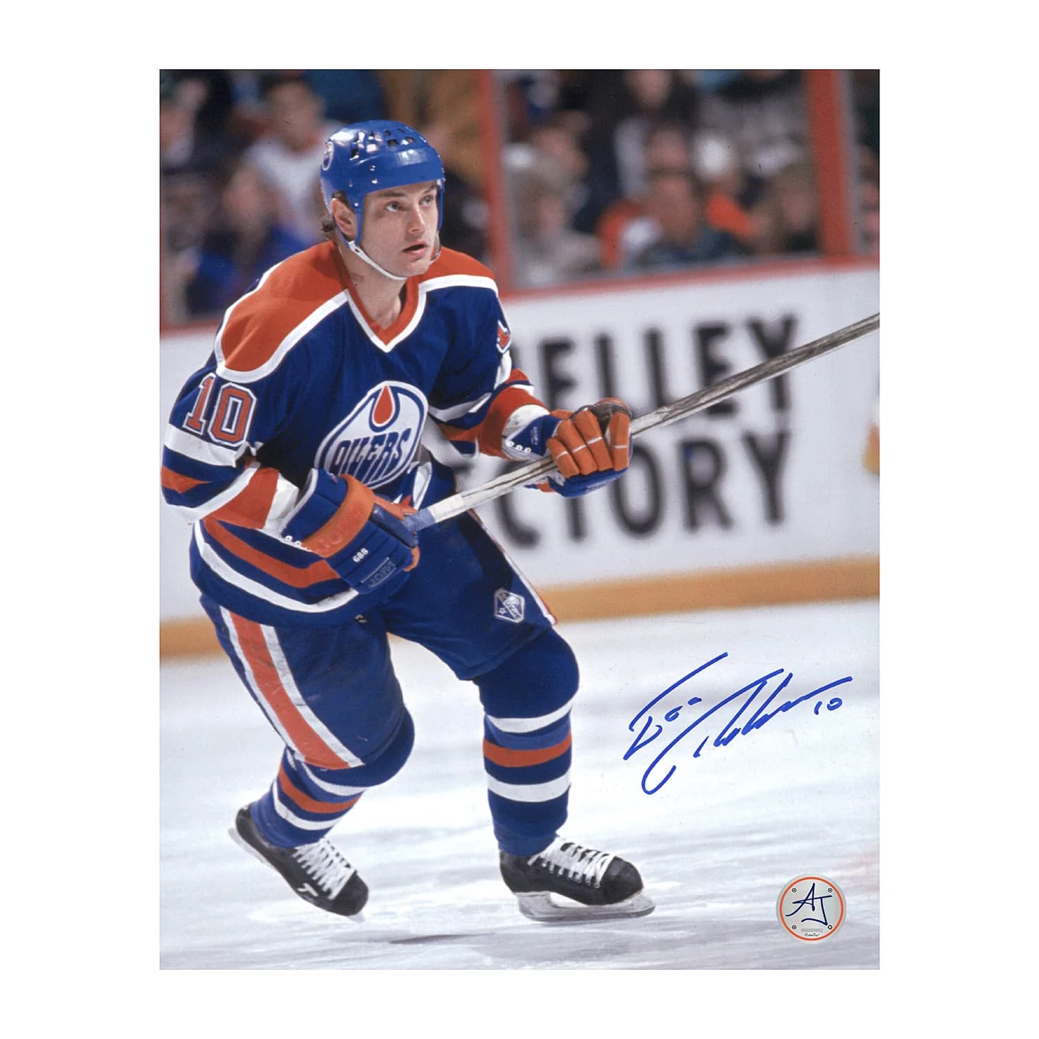 Esa Tikkanen Autographed Edmonton Oilers Game Action 8x10 Photo Esa Tikkanen Photo 8x10-game-action, Edmonton Oilers, supplier stock photo