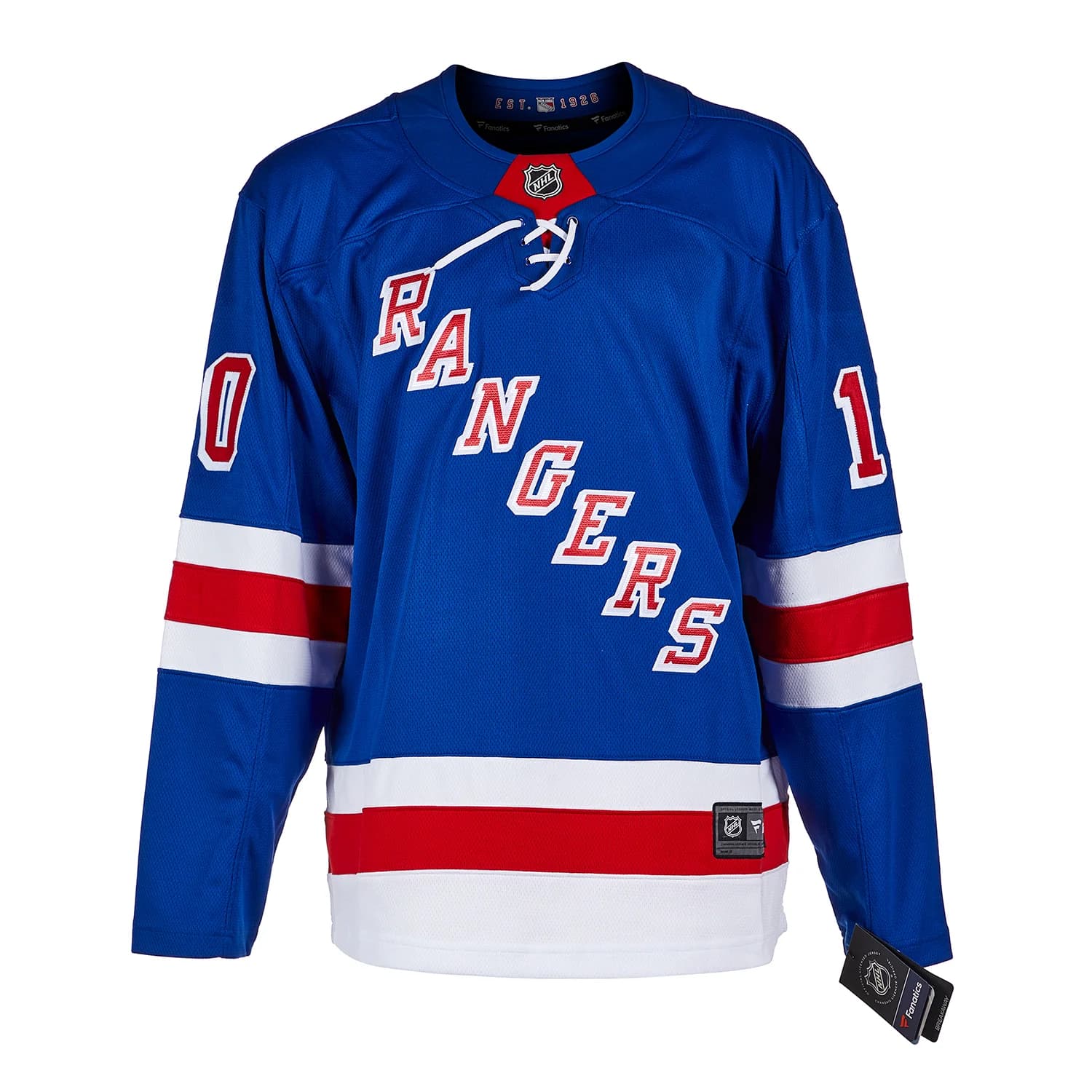 Esa Tikkanen Autographed New York Rangers Blue Fanatics Breakaway Jersey Esa Tikkanen Jersey blue-breakaway, New York Rangers, view 2, supplier stock photo