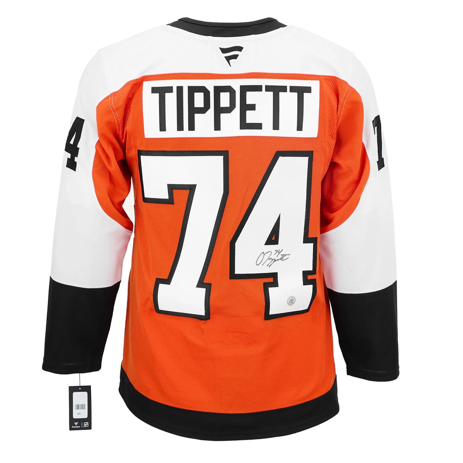 Owen Tippett Autographed Philadelphia Flyers Fanatics Premium Jersey Owen Tippett Jersey premium, Philadelphia Flyers, supplier stock photo
