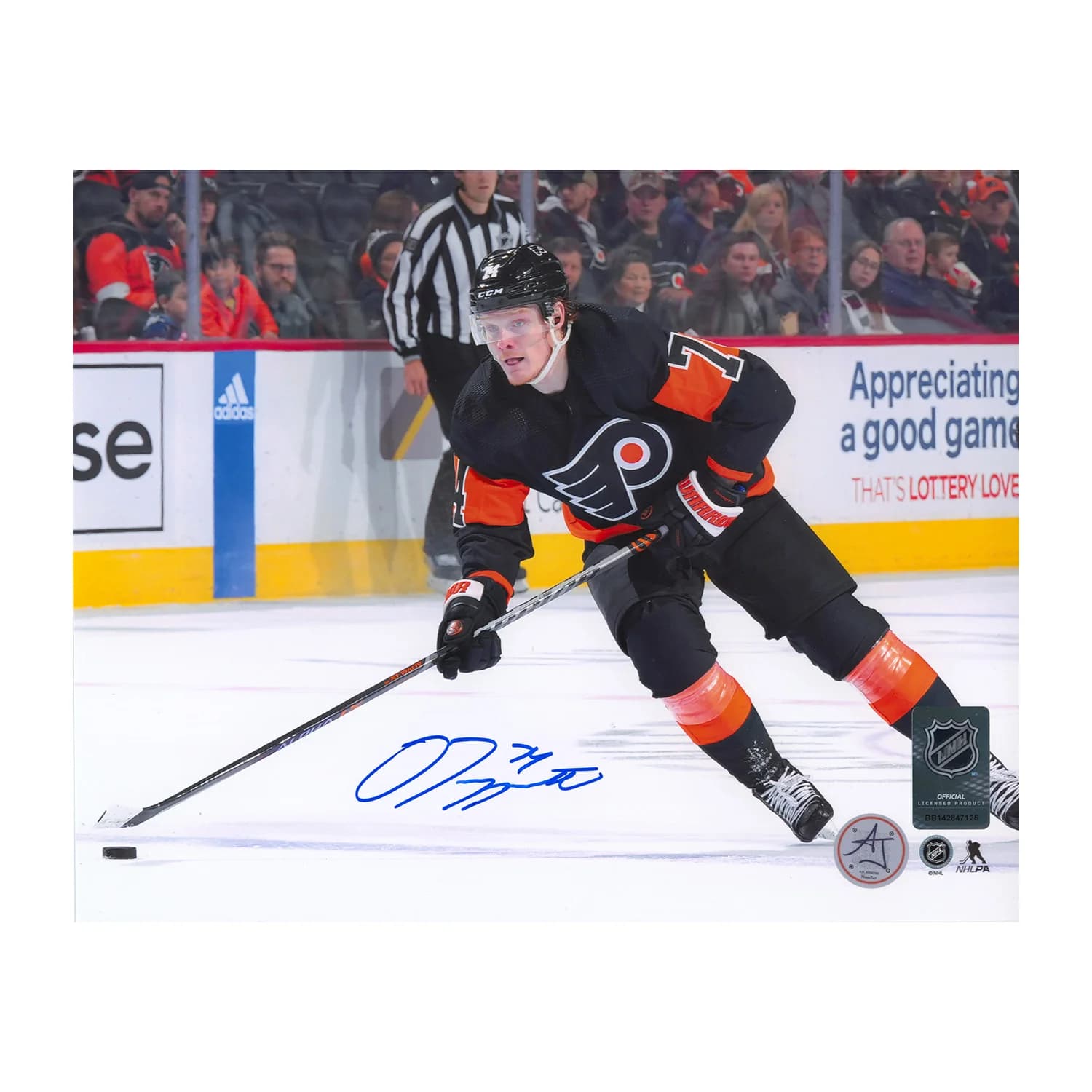 Owen Tippett Signed Philadelphia Flyers Attack Zone 8x10 Photo Owen Tippett Photo 8x10-attack-zone, Philadelphia Flyers, supplier stock photo