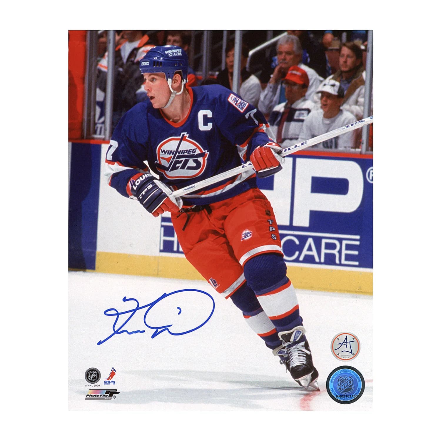 Keith Tkachuk Autographed Winnipeg Jets Captain 8x10 Photo Keith Tkachuk Photo 8x10-captain, Winnipeg Jets, supplier stock photo