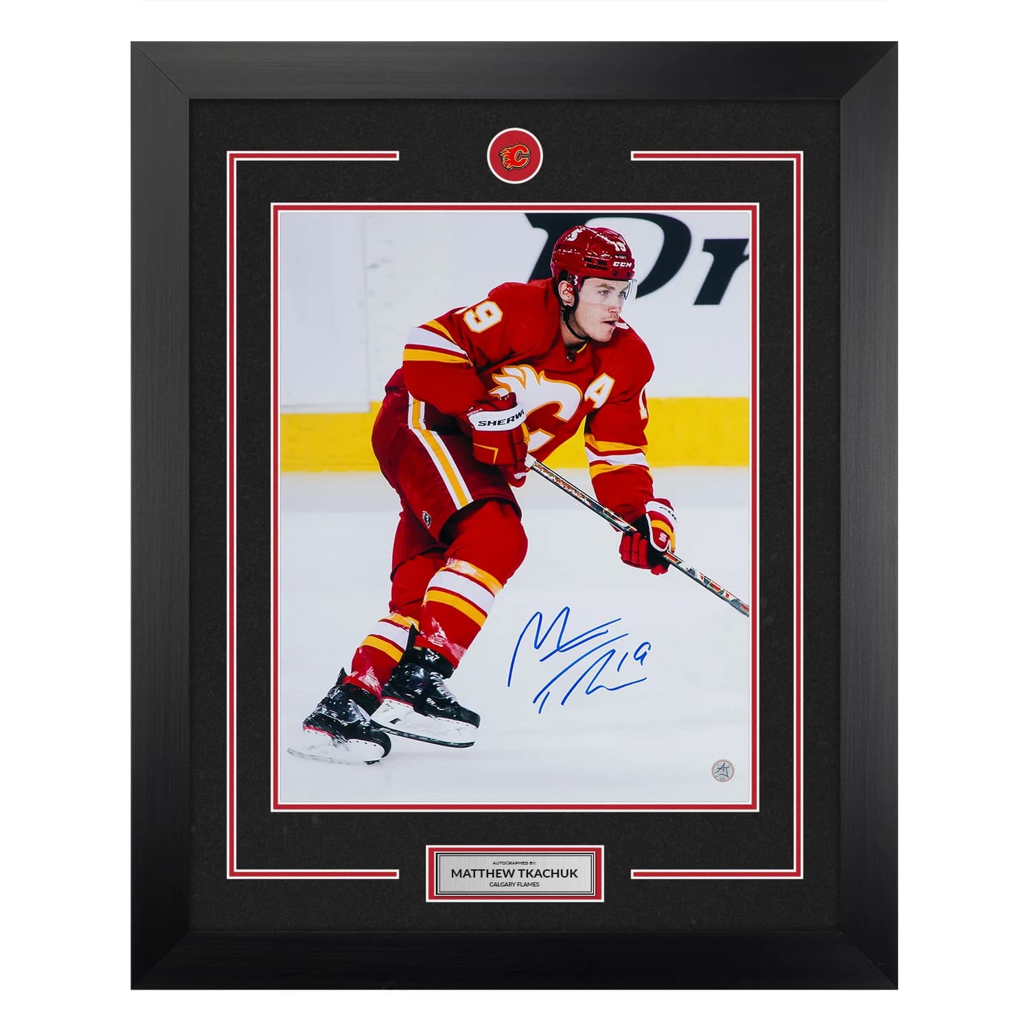 Matthew Tkachuk Autographed Calgary Flames Hockey 26x32 Frame Matthew Tkachuk Other 26x32-matthew-tkachuk-calgary-flames-hockey, Calgary Flames, supplier stock photo