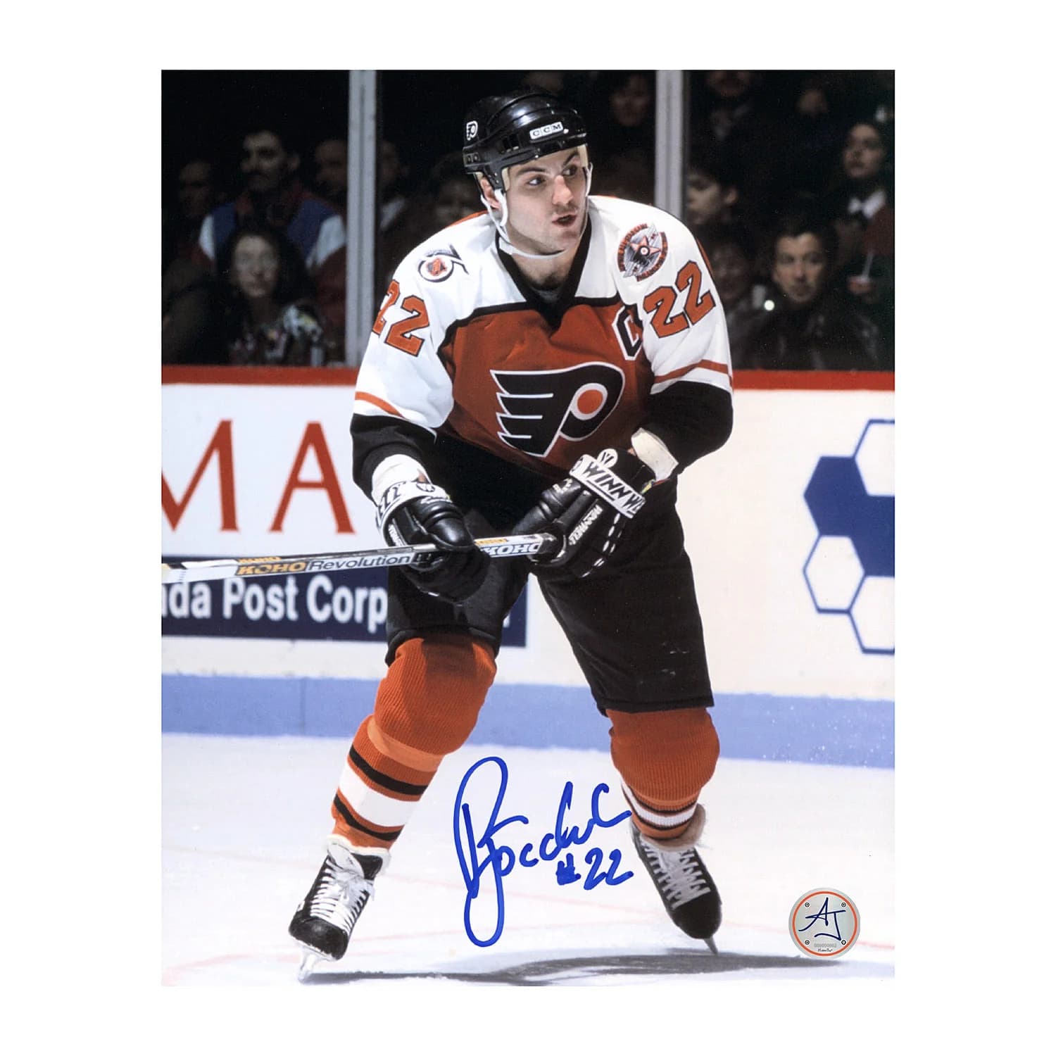 Rick Tocchet Autographed Philadelphia Flyers Captain 8x10 Photo Rick Tocchet Photo 8x10-captain, Philadelphia Flyers, supplier stock photo