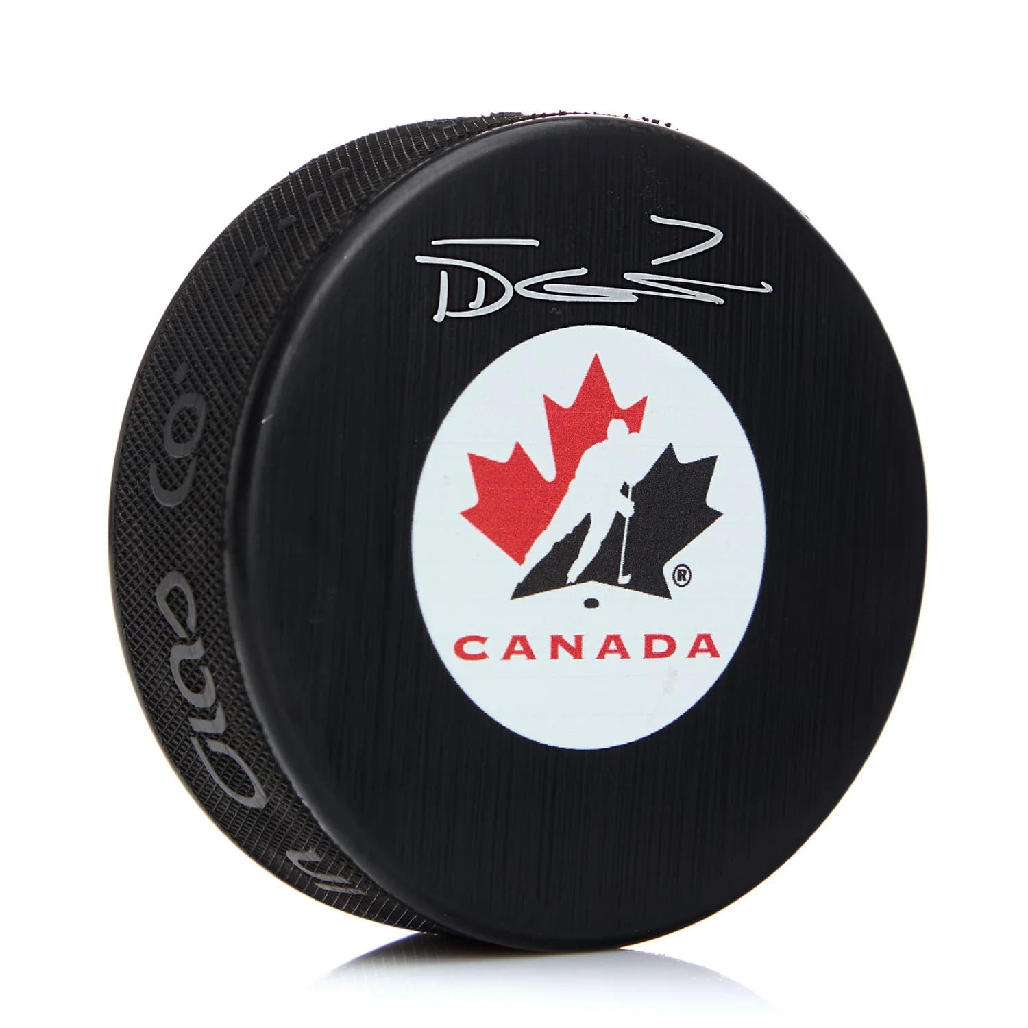 Devon Toews Autographed Team Canada Hockey Puck Devon Toews Puck team-canada-hockey, supplier stock photo