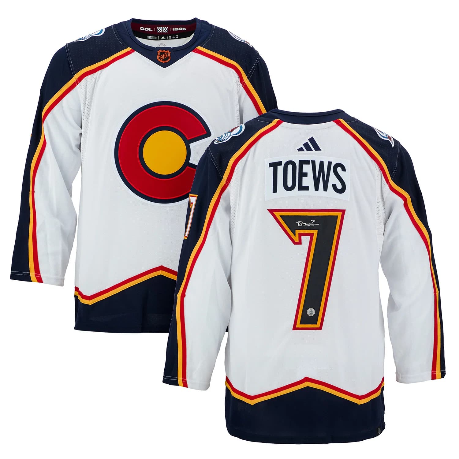 Devon Toews Autographed Colorado Avalanche Reverse Retro 2.0 adidas Jersey Devon Toews Jersey reverse-retro-2-0-adidas, Colorado Avalanche, view 3, supplier stock photo