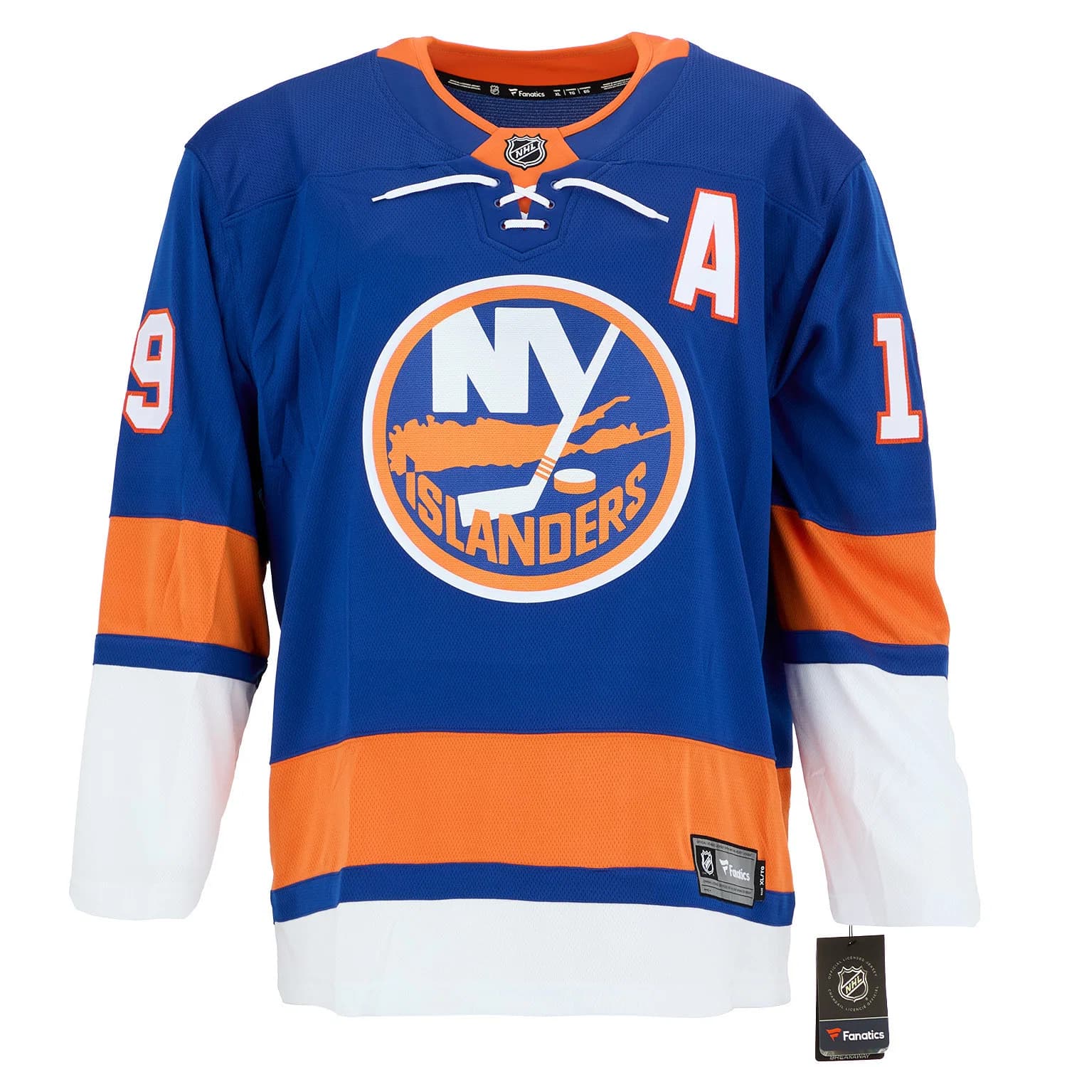Bryan Trottier Autographed New York Islanders Fanatics Breakaway Jersey Bryan Trottier Jersey breakaway, New York Islanders, view 2, supplier stock photo