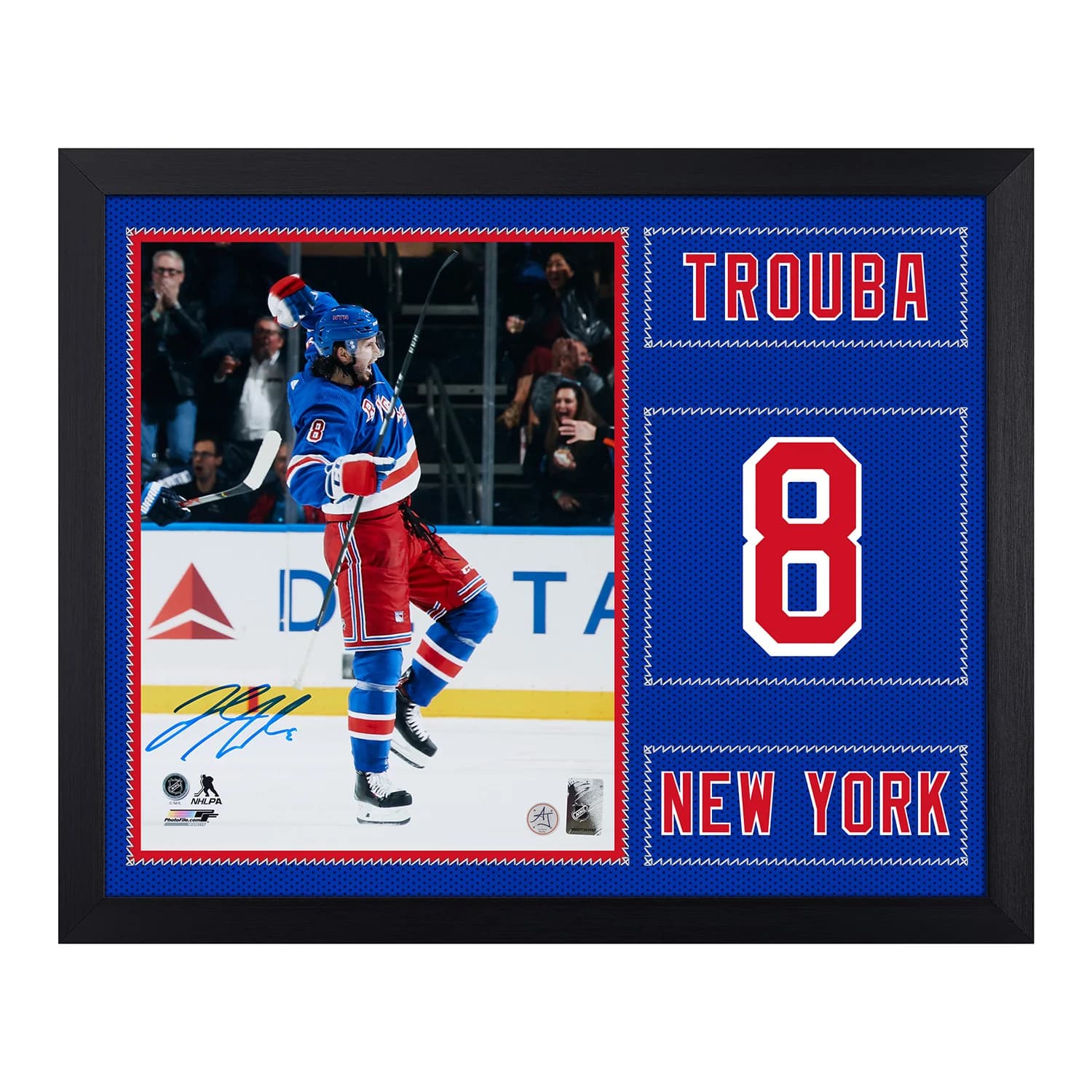 Jacob Trouba Signed New York Rangers Uniform Graphic 19x23 Frame Jacob Trouba Jersey 19x23-jacob-trouba-york-rangers-uniform-graphic, New York Rangers, supplier stock photo