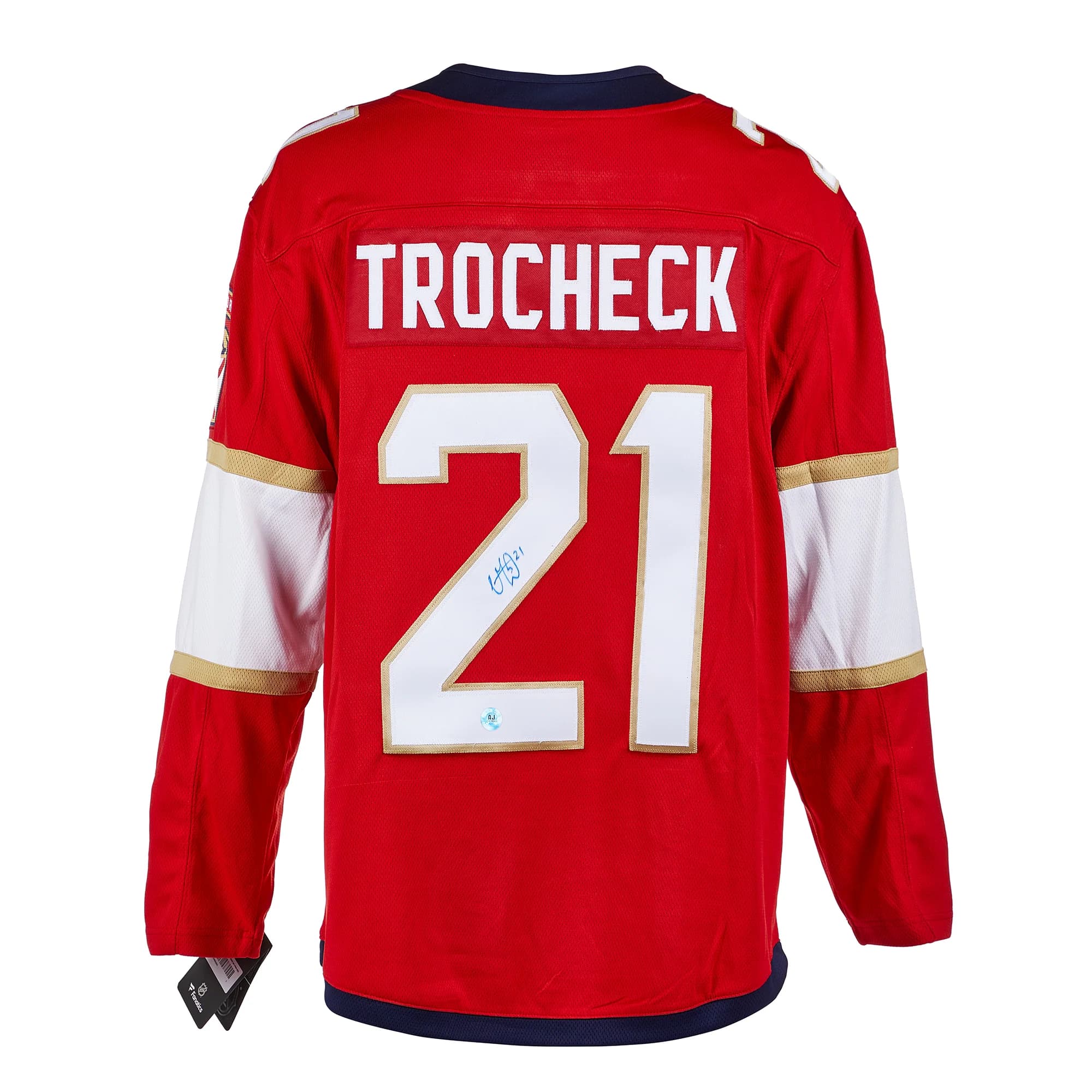 Vincent Trocheck Autographed Florida Panthers Fanatics Breakaway Jersey Vincent Trocheck Jersey breakaway, Florida Panthers, supplier stock photo
