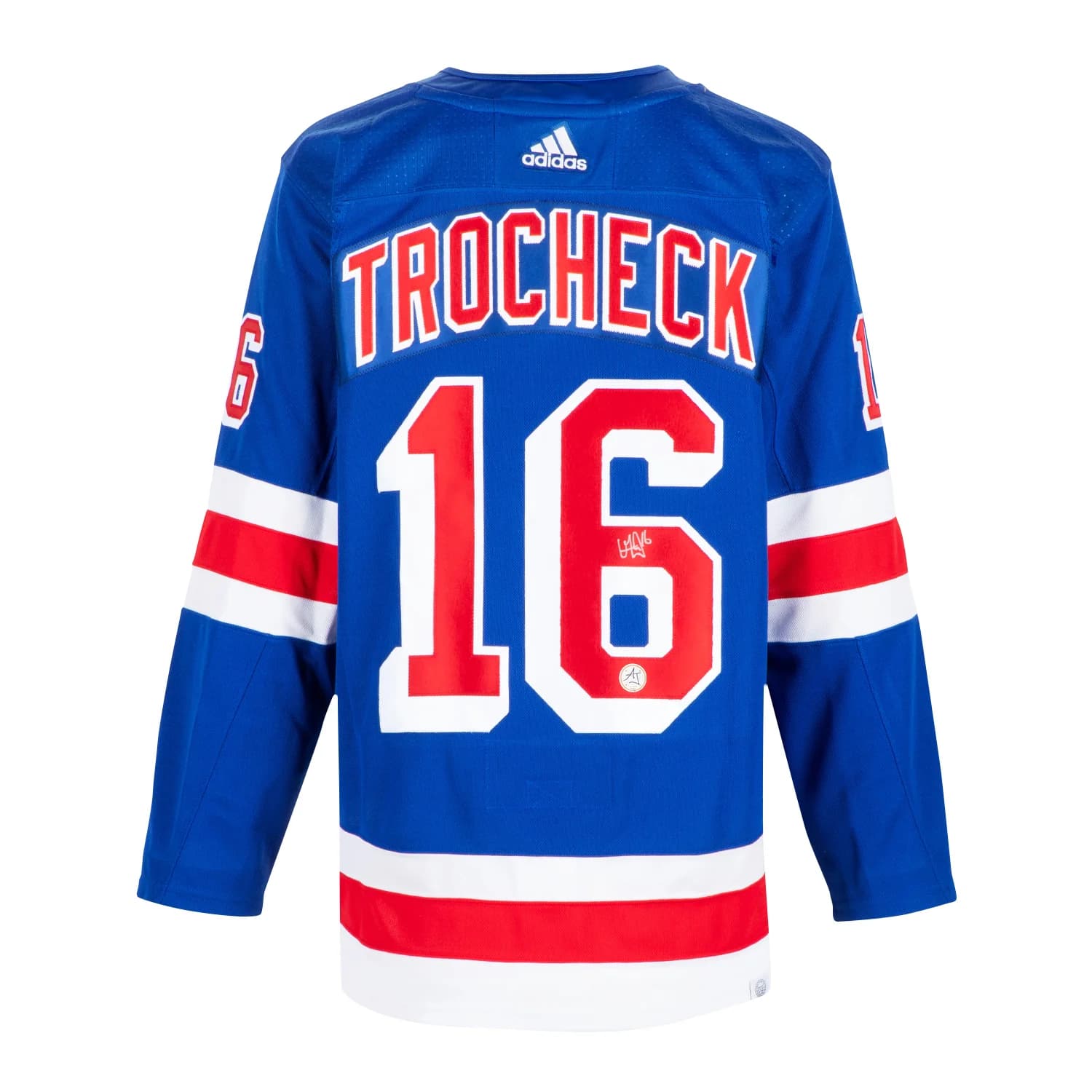 Vincent Trocheck Autographed New York Rangers Blue adidas Jersey Vincent Trocheck Jersey blue-adidas, New York Rangers, supplier stock photo