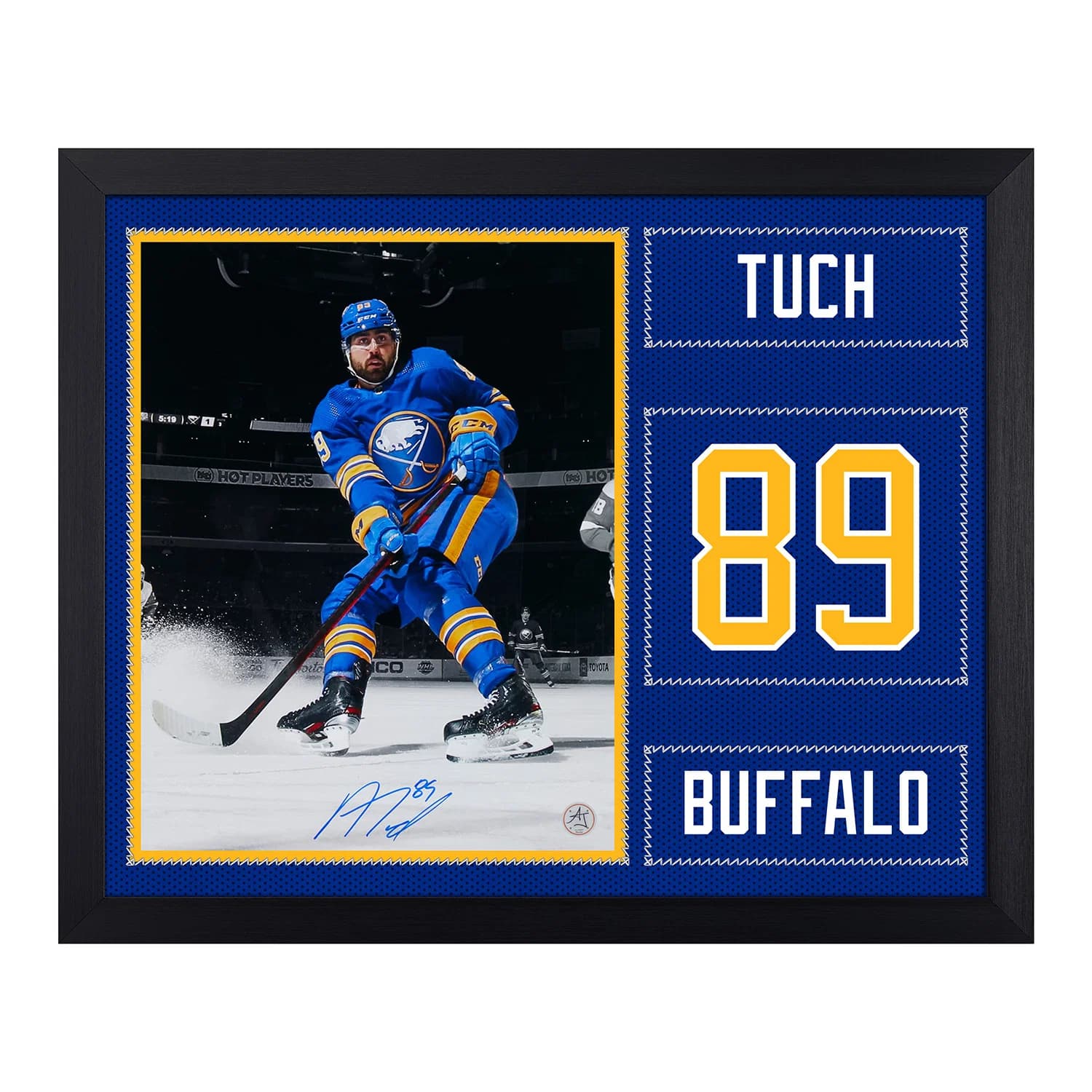 Alex Tuch Autographed Buffalo Sabres Uniform Graphic 19x23 Frame Alex Tuch Jersey 19x23-uniform-graphic-frame, Buffalo Sabres, supplier stock photo