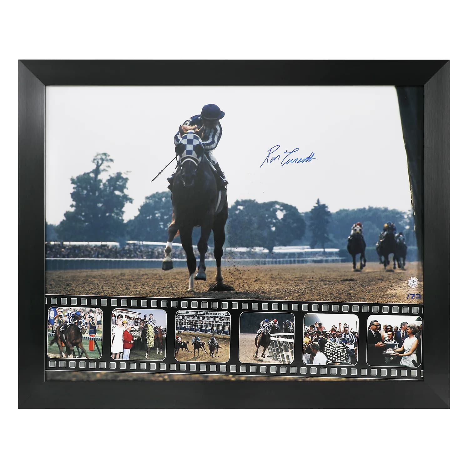 Ron Turcotte Signed Secretariat Triple Crown Victory Filmstrip 26x32 Frame #/73 Ron Turcotte Other 26x32-secretariat-triple-crown-victory-filmstrip, supplier stock photo