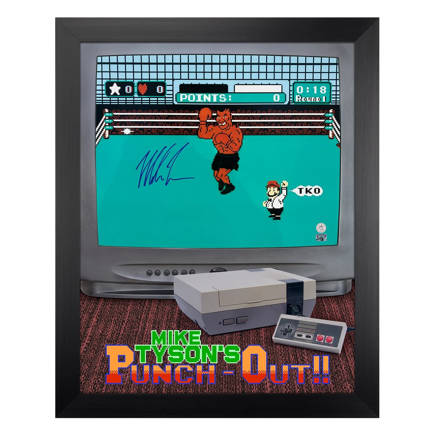 Mike Tyson Autographed Punch-Out Video Game TV Graphic 26x32 Frame Mike Tyson Other 26x32-punch-out-video-game-tv-graphic, supplier stock photo