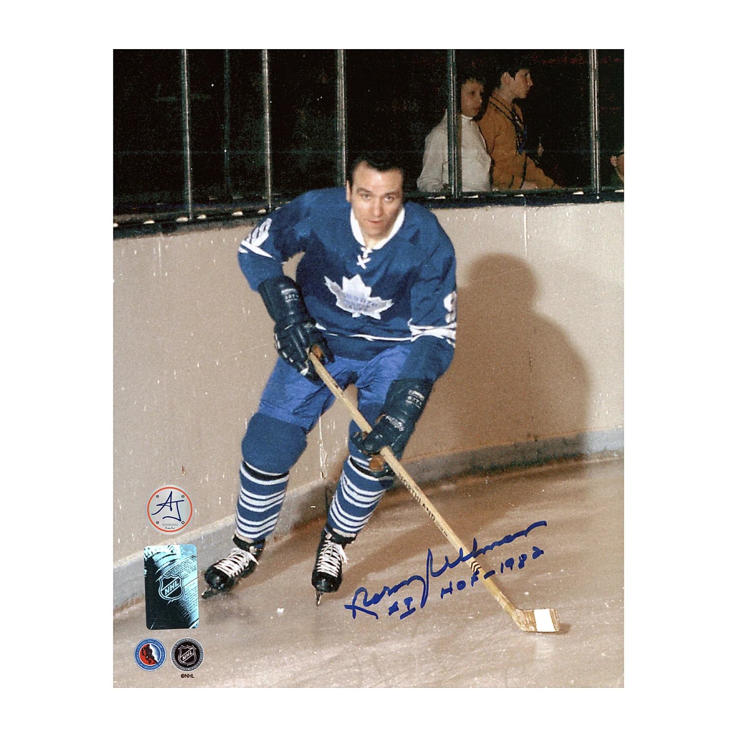 Norm Ullman Autographed Toronto Maple Leafs Game Action 8x10 Photo Norm Ullman Photo 8x10-game-action, Toronto Maple Leafs, supplier stock photo