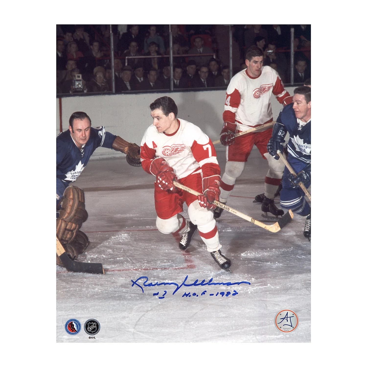 Norm Ullman Autographed Detroit Red Wings Attack Zone 8x10 Photo Norm Ullman Photo 8x10-attack-zone, Detroit Red Wings, supplier stock photo