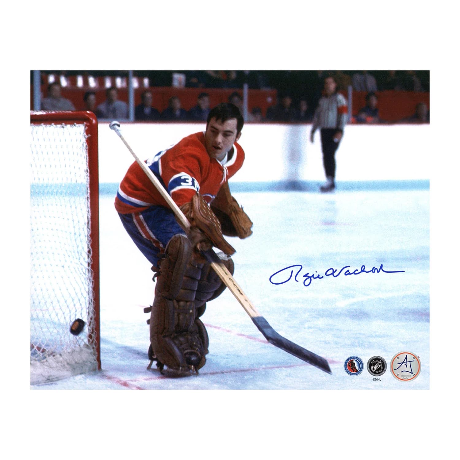 Rogie Vachon Montreal Canadiens Autographed Goalie 8x10 Photo Rogie Vachon Photo 8x10-goalie, Montreal Canadiens, supplier stock photo
