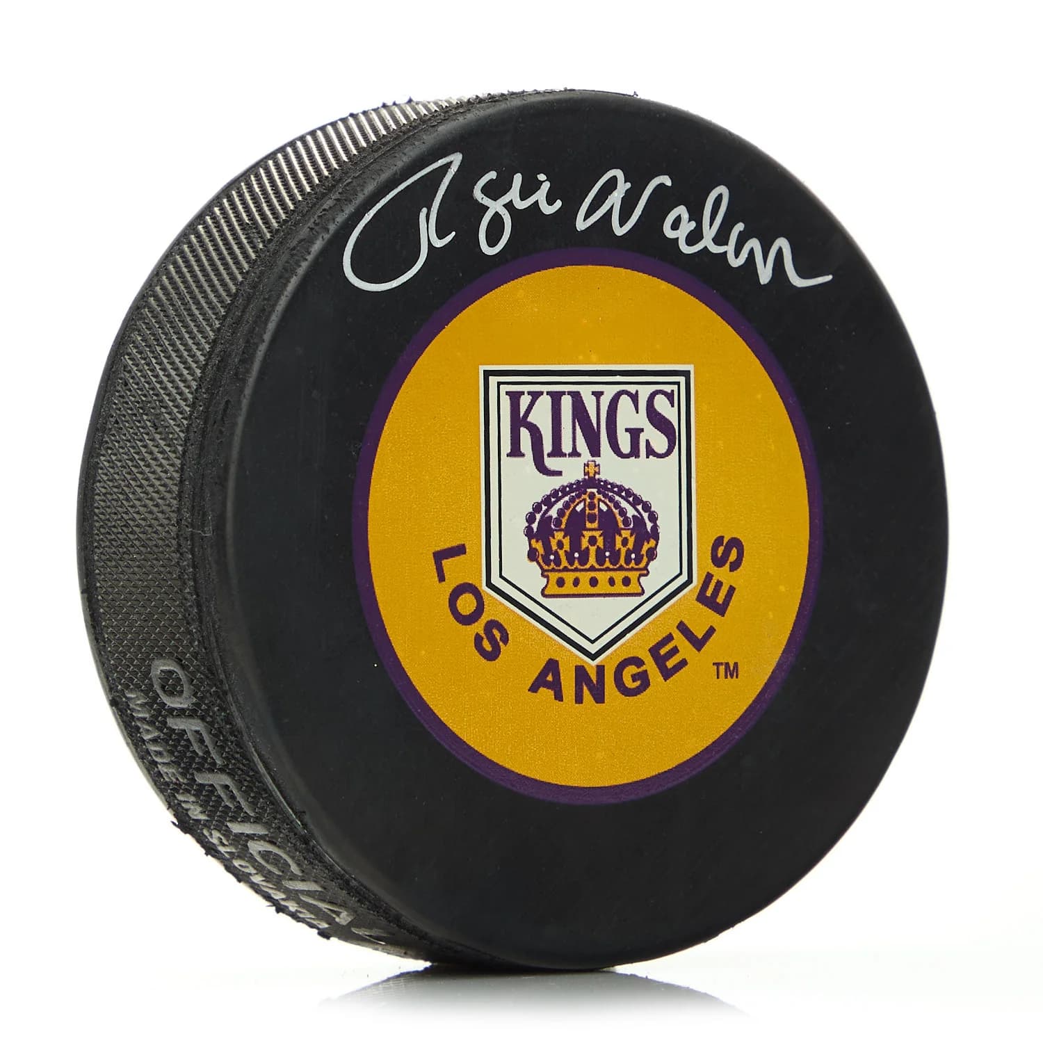 Rogie Vachon Los Angeles Kings Signed Vintage Logo Hockey Puck Rogie Vachon Puck vintage-logo-hockey, Los Angeles Kings, supplier stock photo