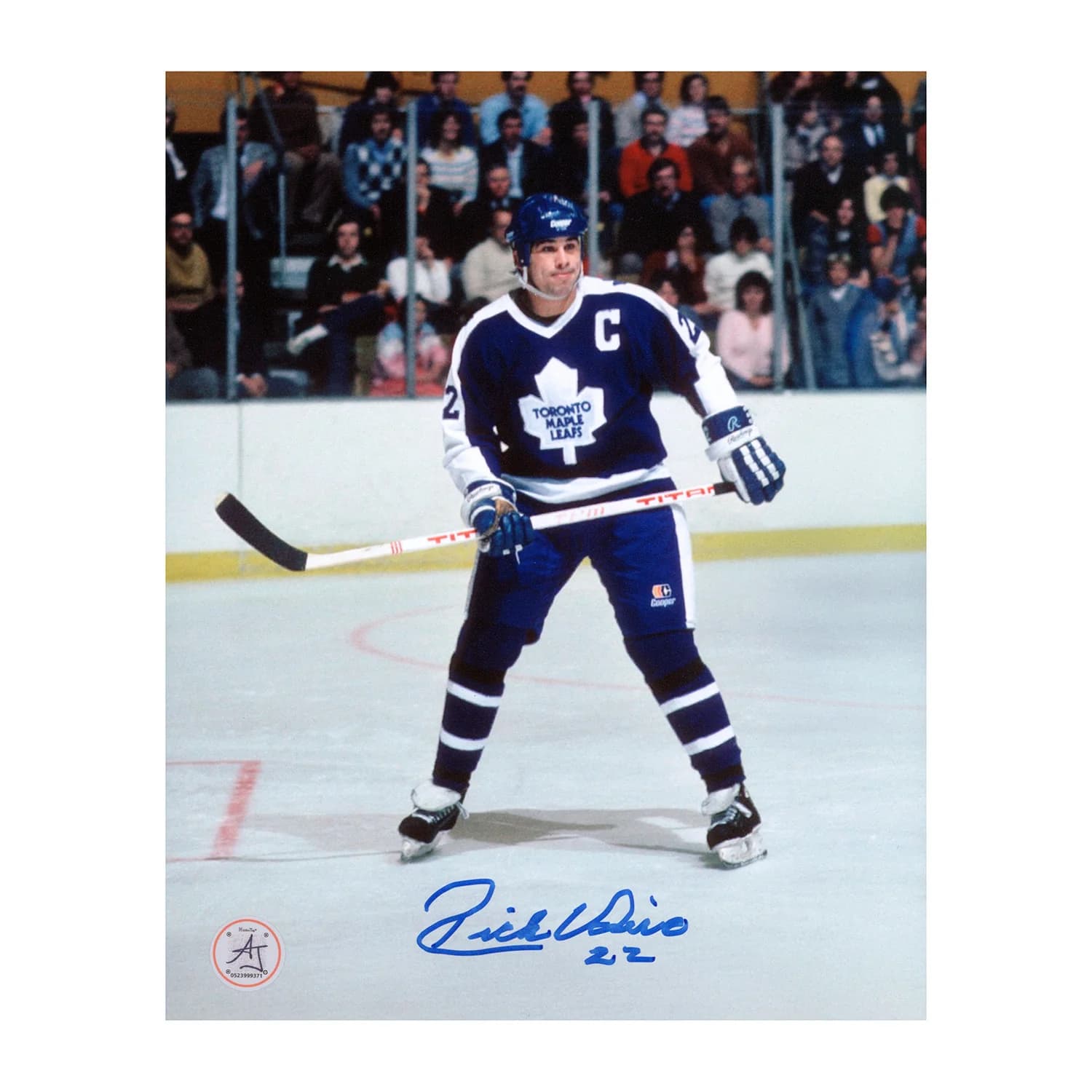 Rick Vaive Autographed Toronto Maple Leafs Captain 8x10 Photo Rick Vaive Photo 8x10-captain, Toronto Maple Leafs, supplier stock photo