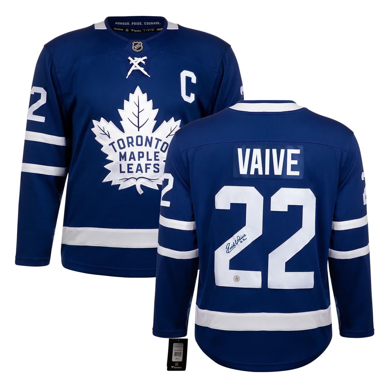 Rick Vaive Autographed Toronto Maple Leafs Blue Fanatics Breakaway Jersey Rick Vaive Jersey blue-breakaway, Toronto Maple Leafs, view 3, supplier stock photo