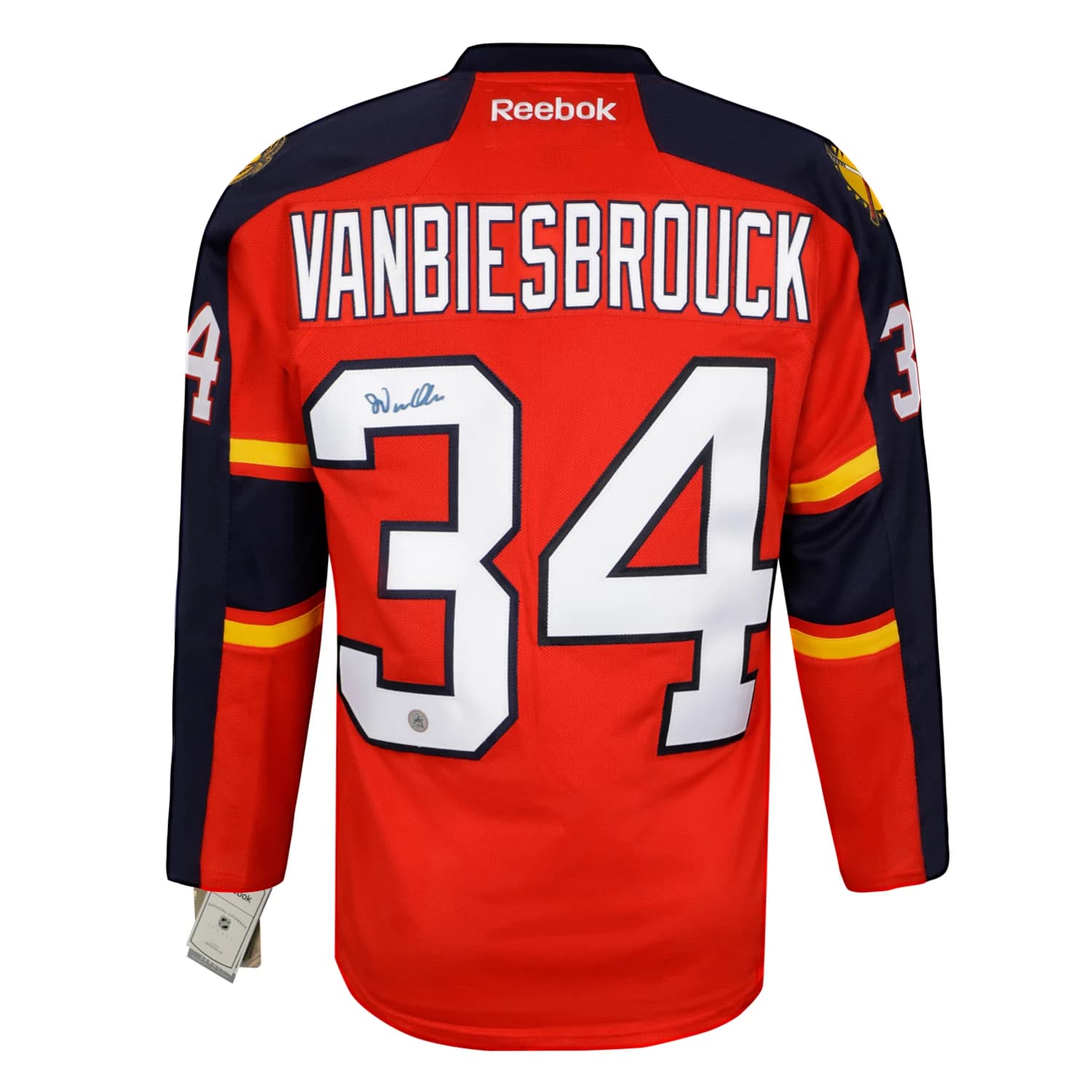 John Vanbiesbrouck Signed Florida Panthers Vintage Reebok Jersey John Vanbiesbrouck Jersey vintage-reebok, Florida Panthers, supplier stock photo