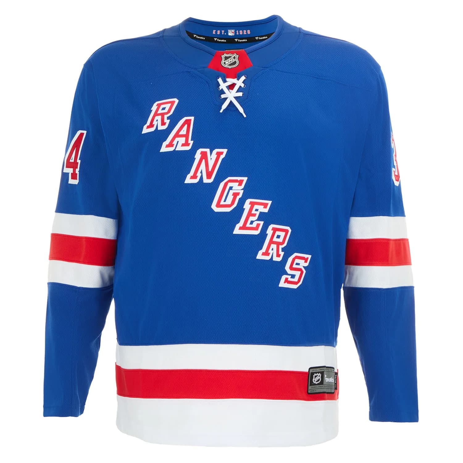 John Vanbiesbrouck Signed New York Rangers Blue Fanatics Breakaway Jersey John Vanbiesbrouck Jersey blue-breakaway, New York Rangers, view 2, supplier stock photo