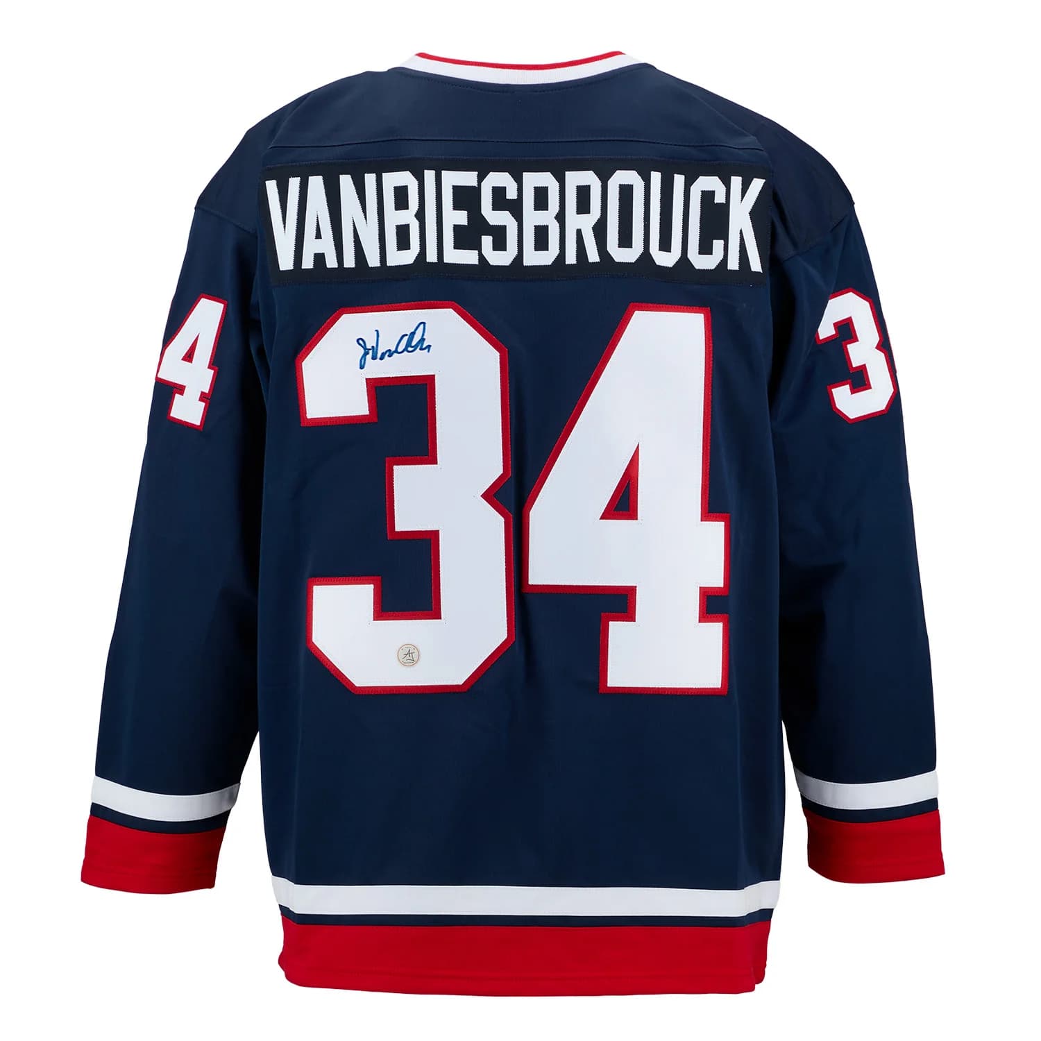 John Vanbiesbrouck Autographed Team USA Custom Hockey Nation Jersey John Vanbiesbrouck Jersey team-usa-hockey-nation, supplier stock photo