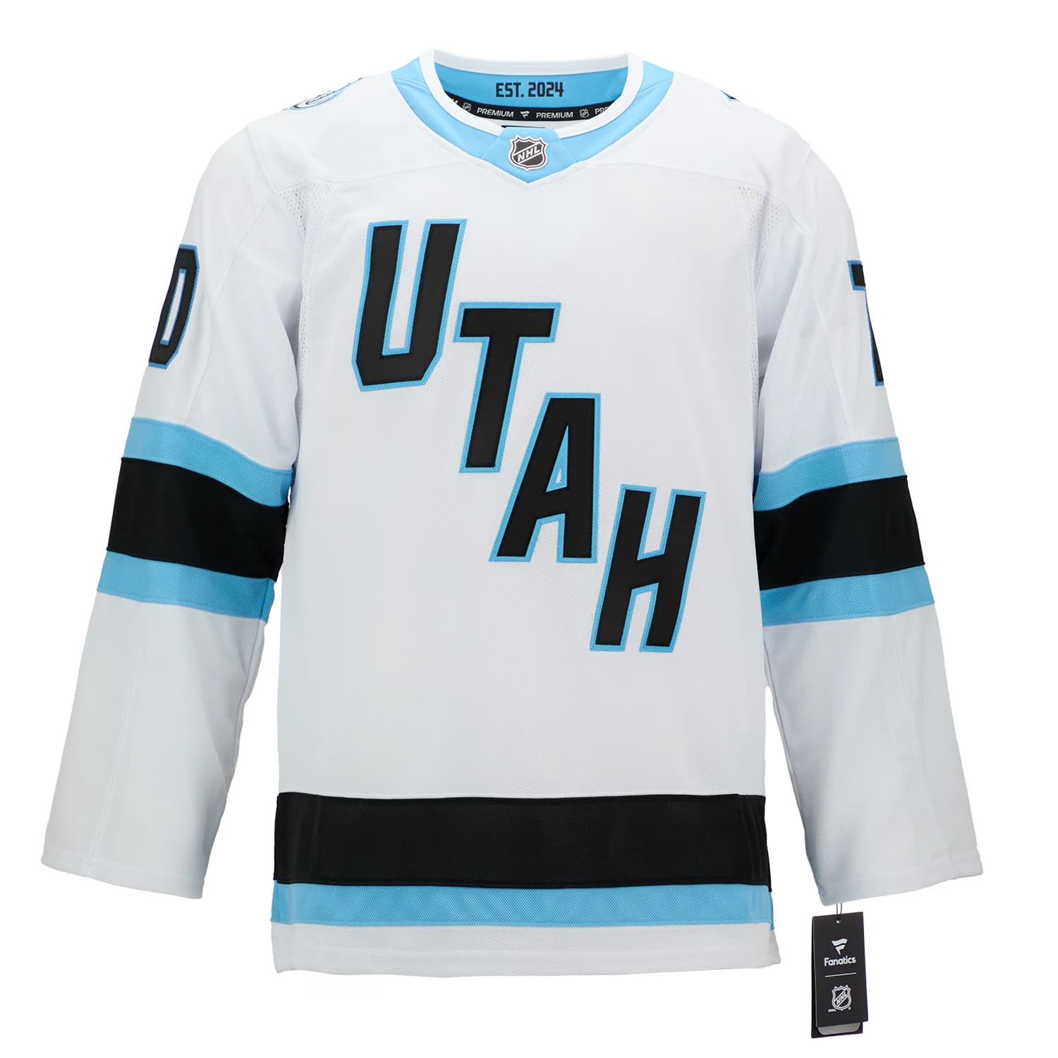Karel Vejmelka Signed Utah Mammoth White Fanatics Premium Jersey Karel Vejmelka Jersey utah-mammoth-white-premium, view 2, supplier stock photo
