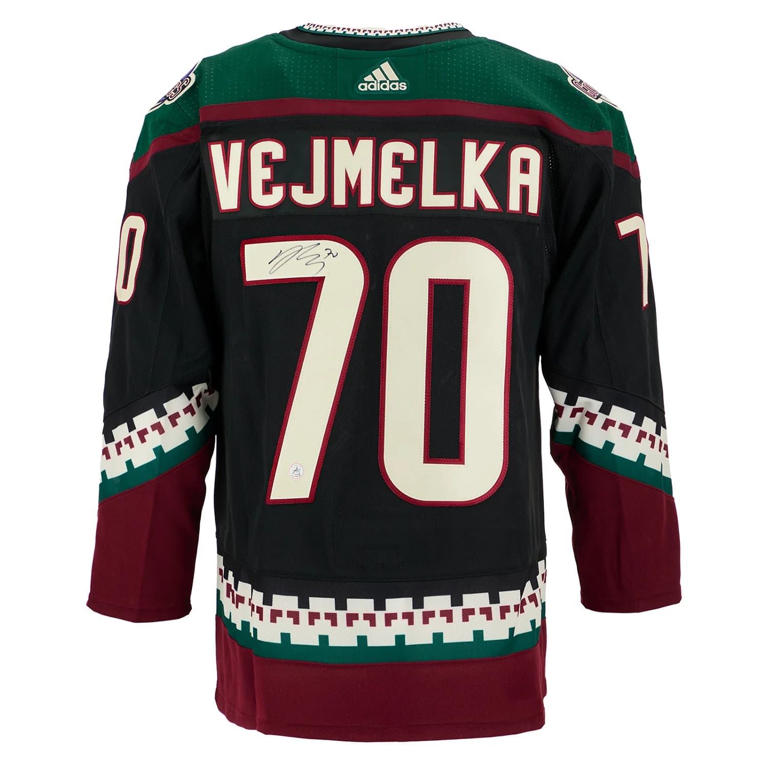 Karel Vejmelka Signed Arizona Coyotes Black Kachina adidas Jersey Karel Vejmelka Jersey black-kachina-adidas, Arizona Coyotes, supplier stock photo